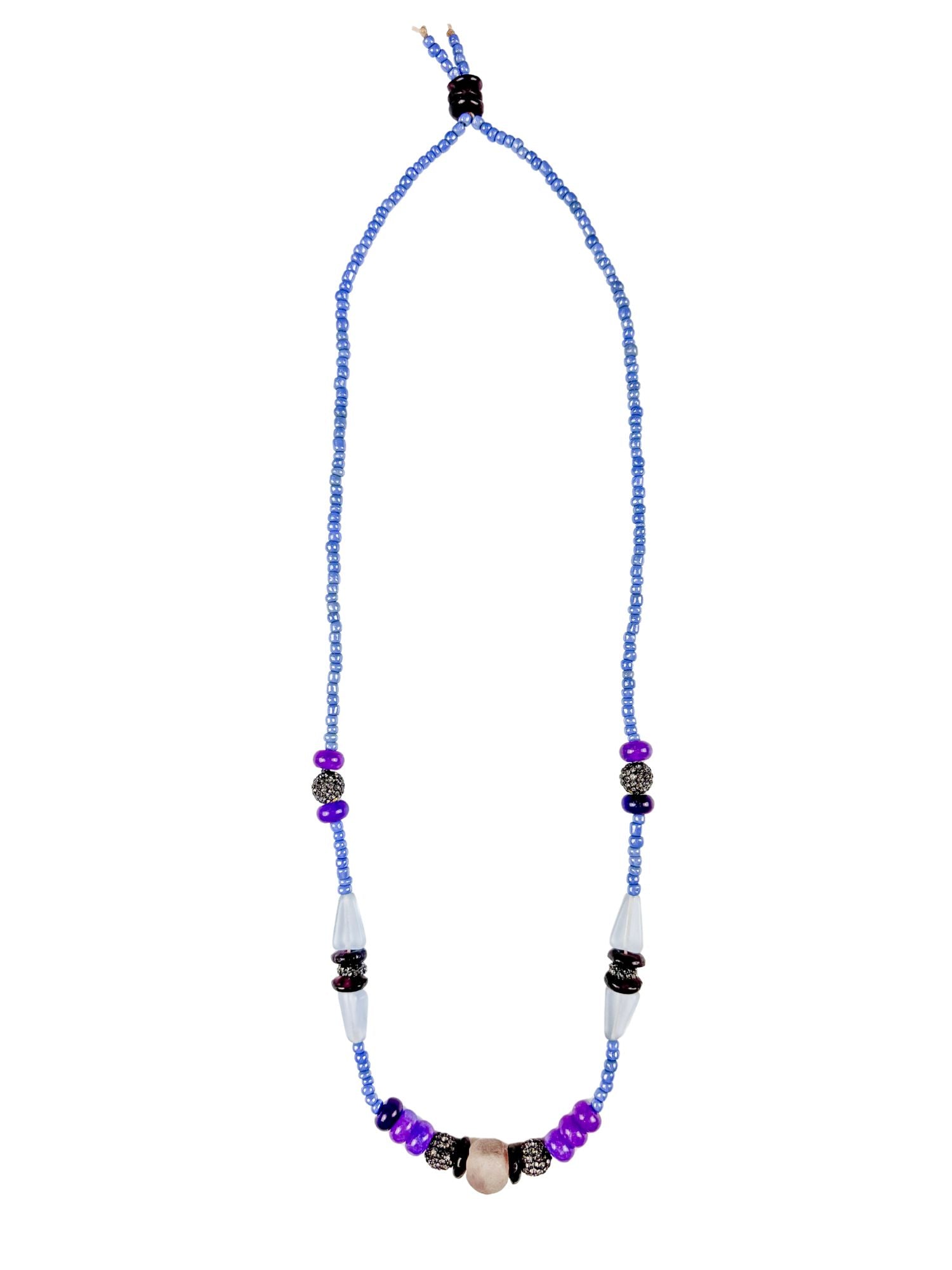 Long Seed Necklace | Lilac