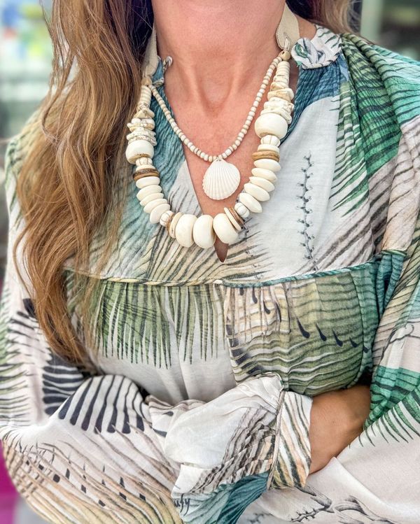 Layered Classic Necklace | Shell