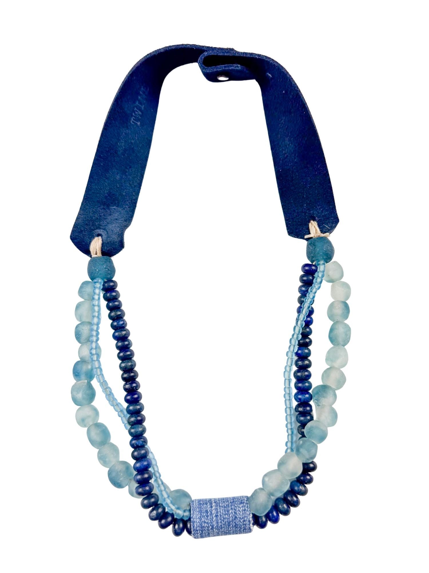 Woven Classic Necklace | Denim