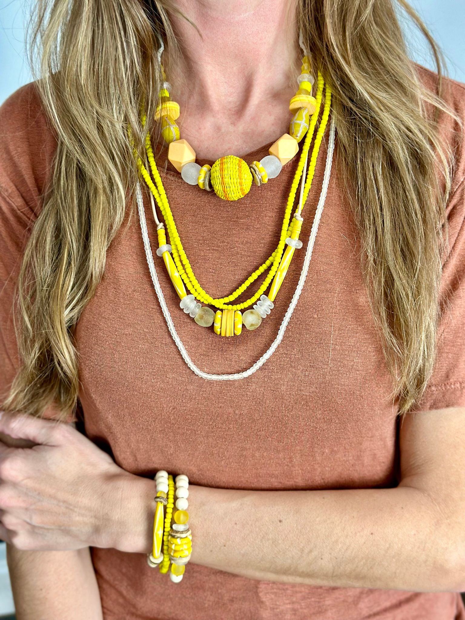 Layer Necklace Set | Yellow