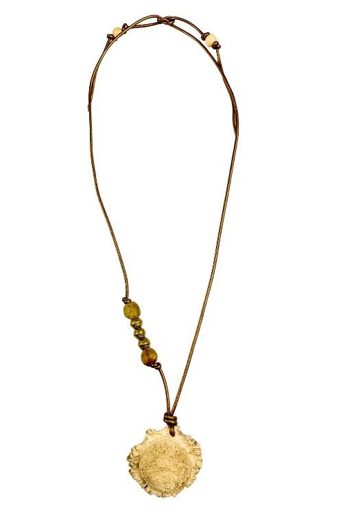 Cord Pendant Necklace | Brown Trout