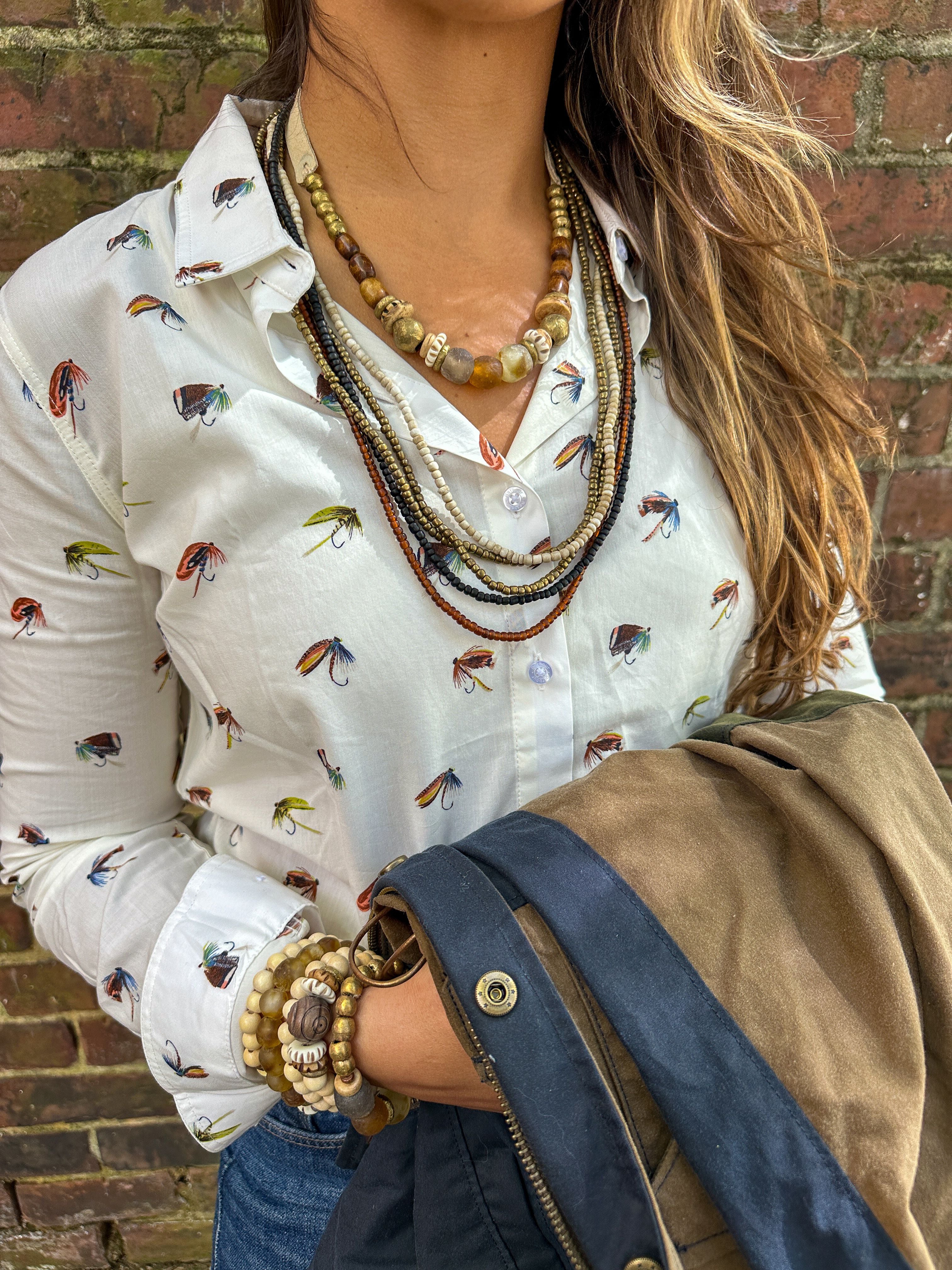 Slim Choker Necklace | Brown Trout
