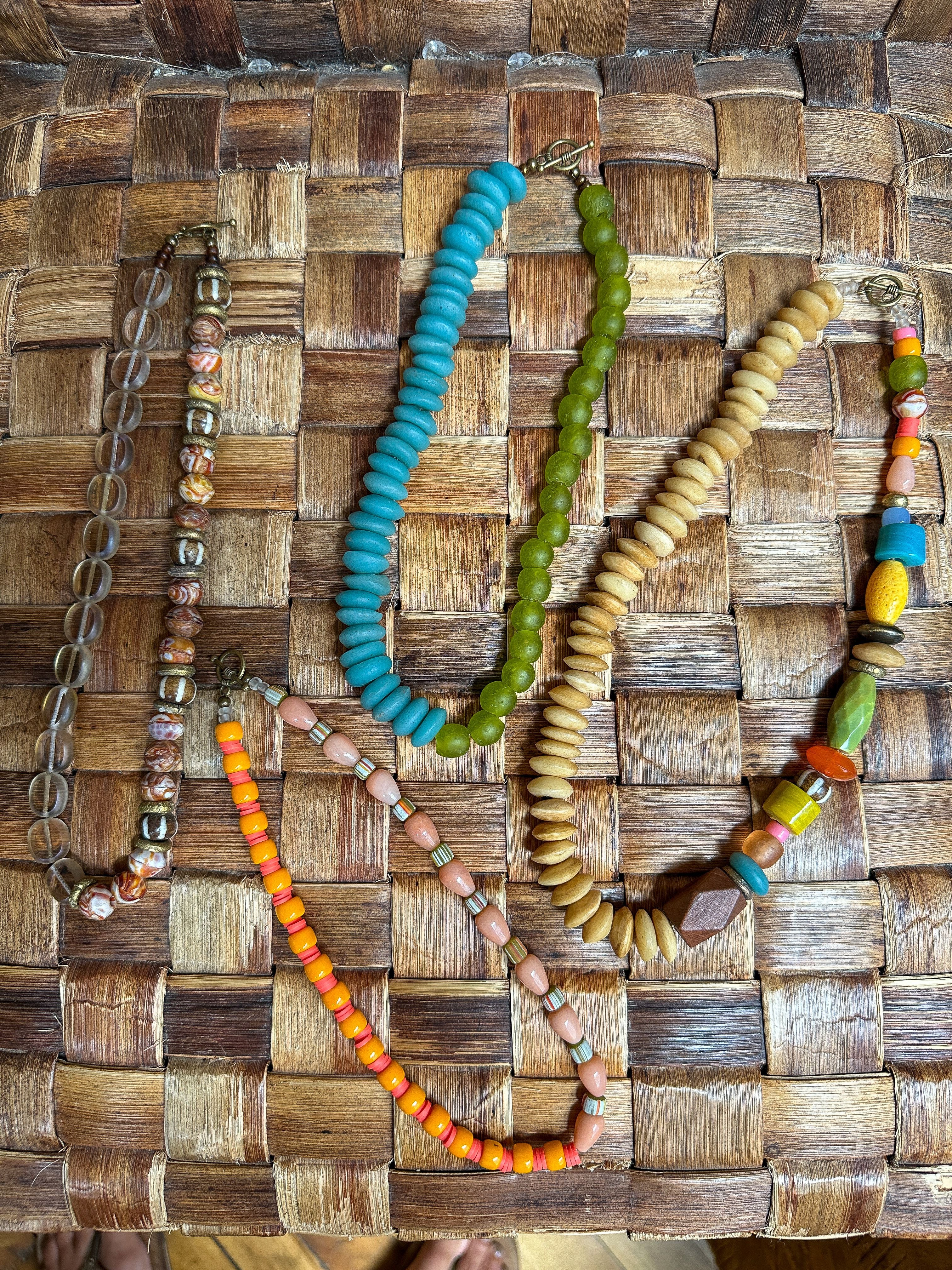 Classic Necklace | Blue + Green