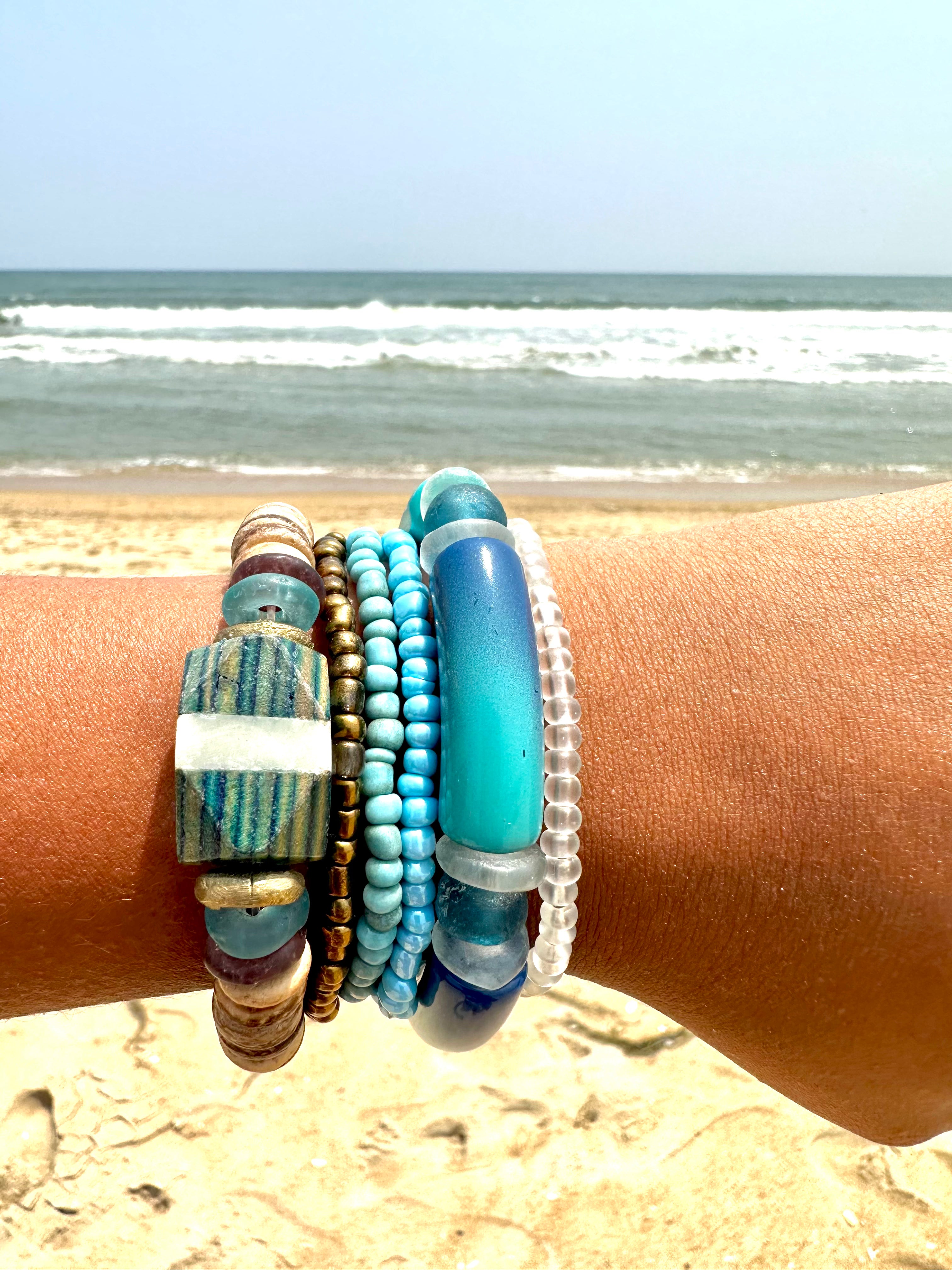 Simple Seed Bracelet Set | Maldives