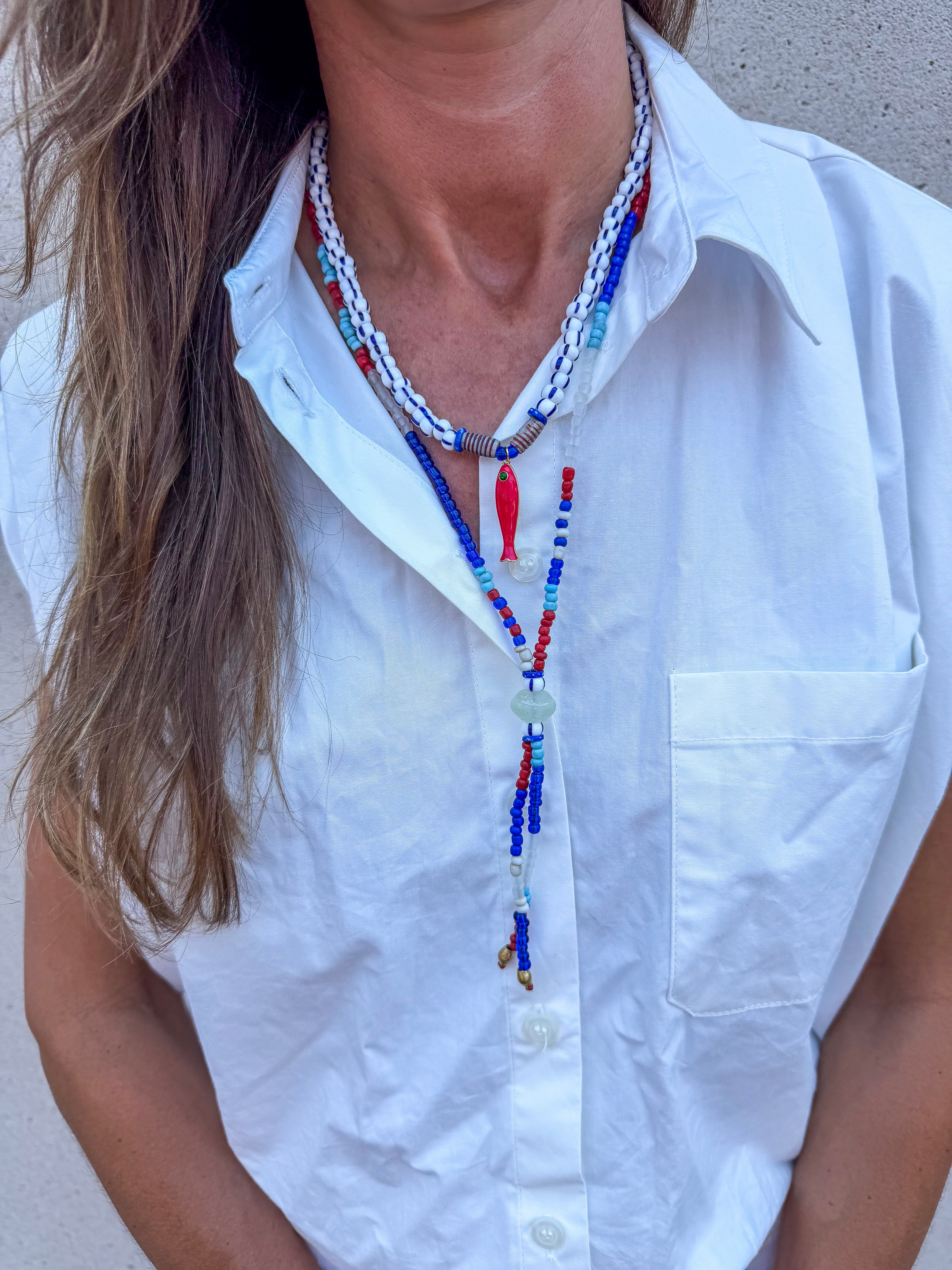 Lariat Seed Necklace | Cape Cod