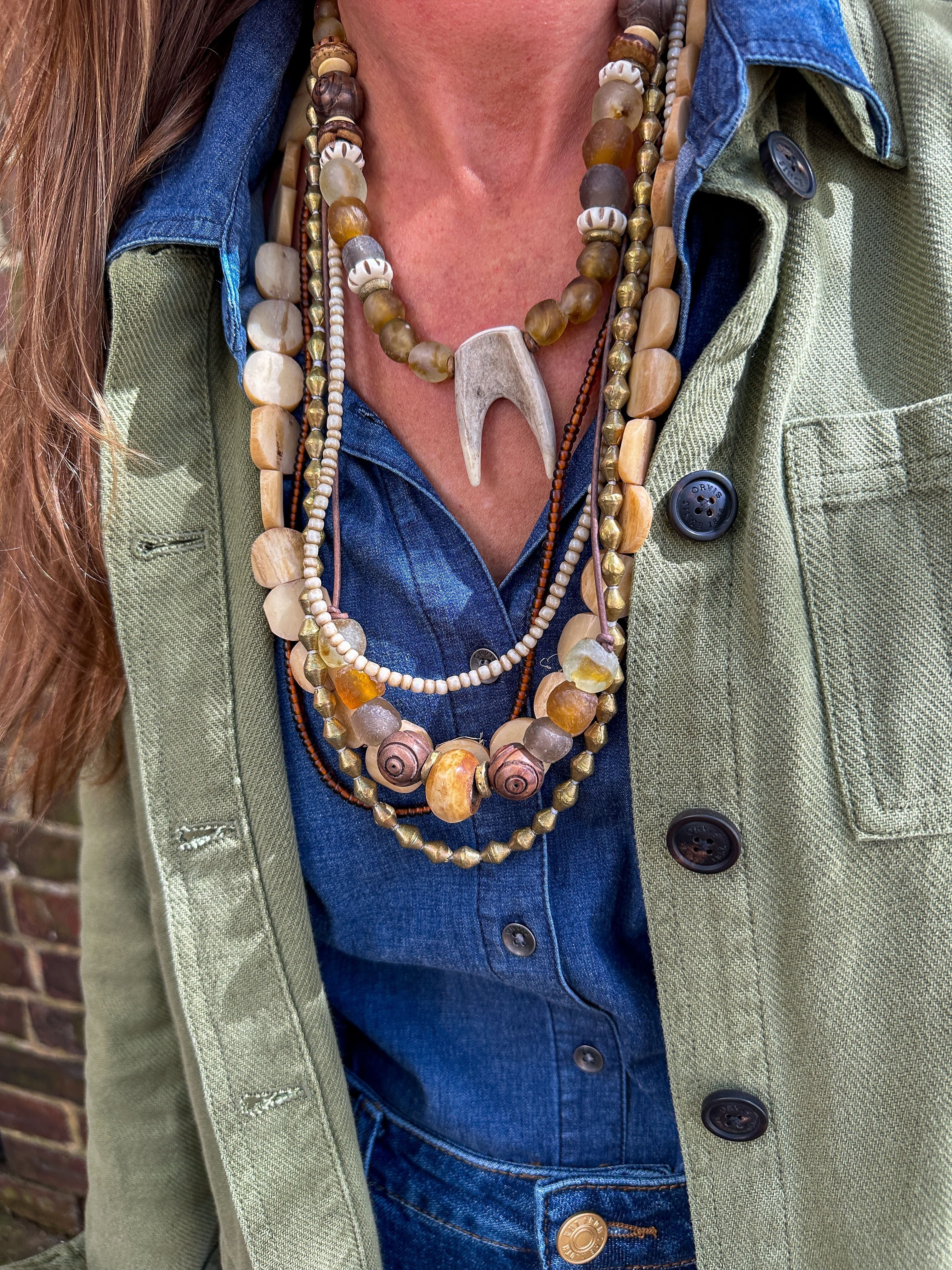 Layer Necklace Set | Brown Trout