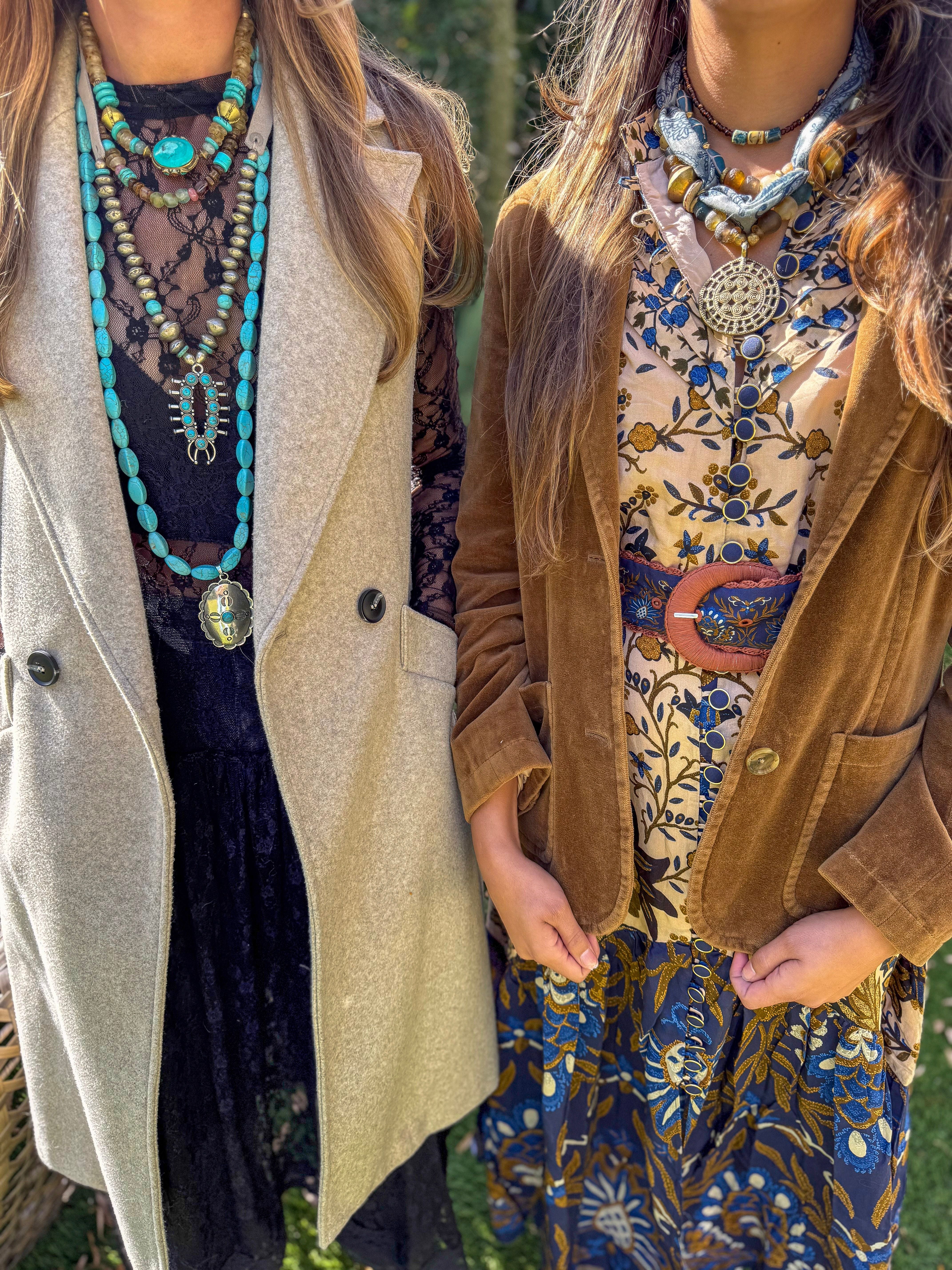 Beaded Bandana Necklace | Indigo Range