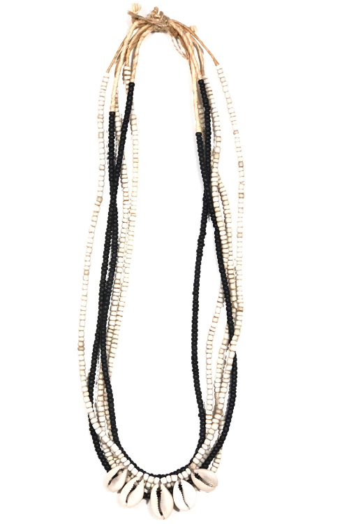 Layer Necklace Set | B+W Cowrie
