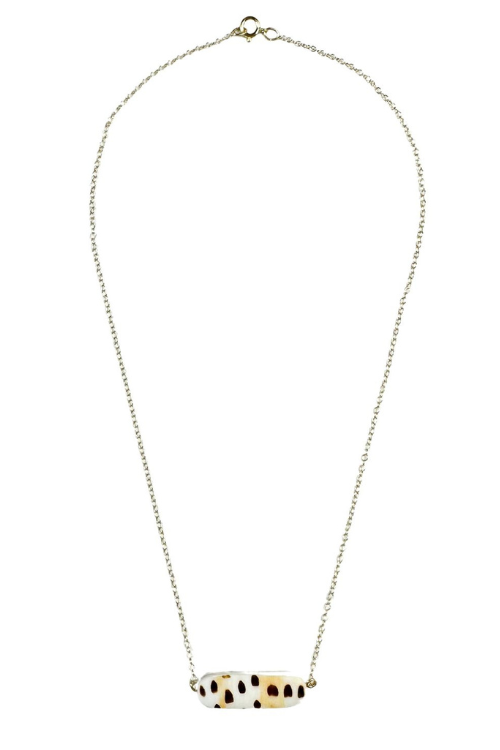 Simple Chain Necklace | Shell Bar