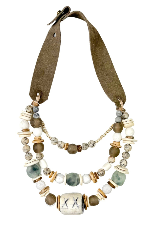 Layered Classic Necklace | Stone