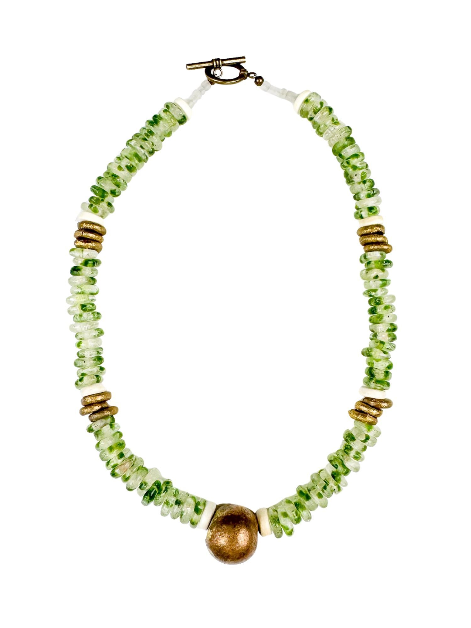Classic Glass Necklace | Forest Green