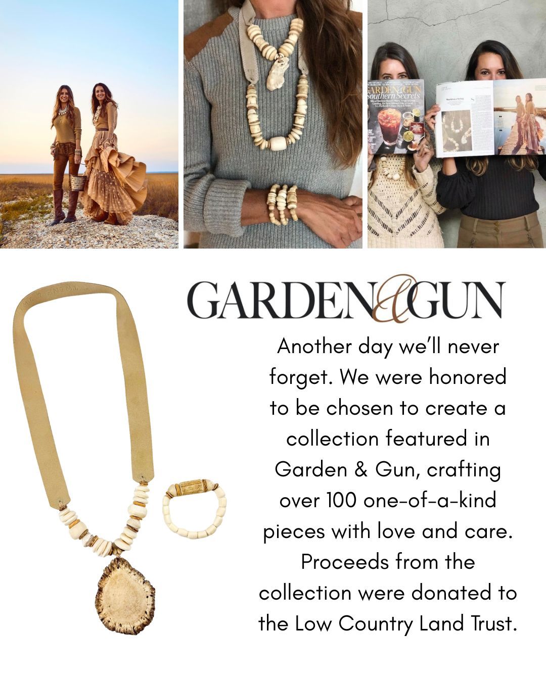 Antler Burr Necklace | Low Country