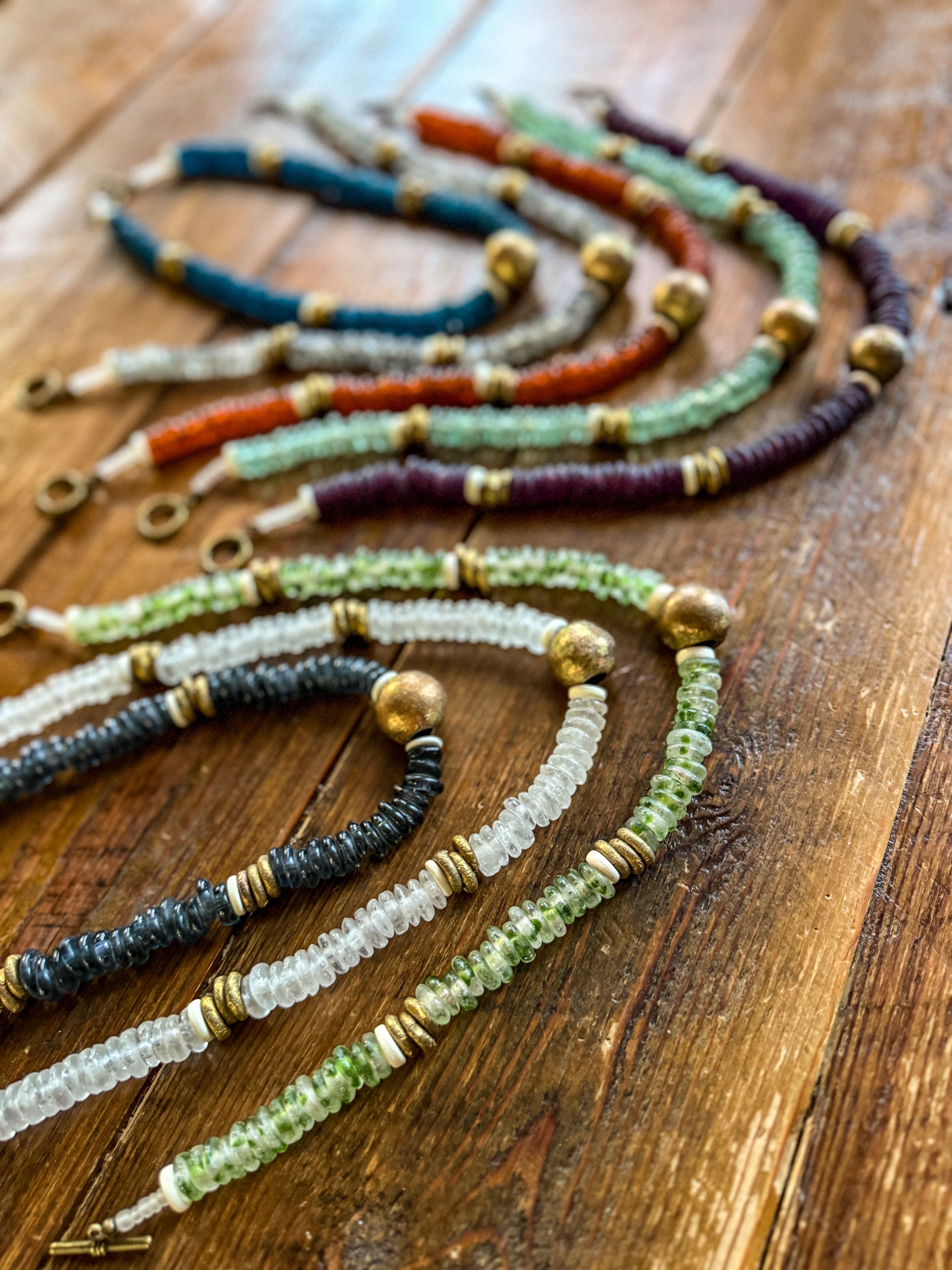 Classic Glass Necklace | Mist
