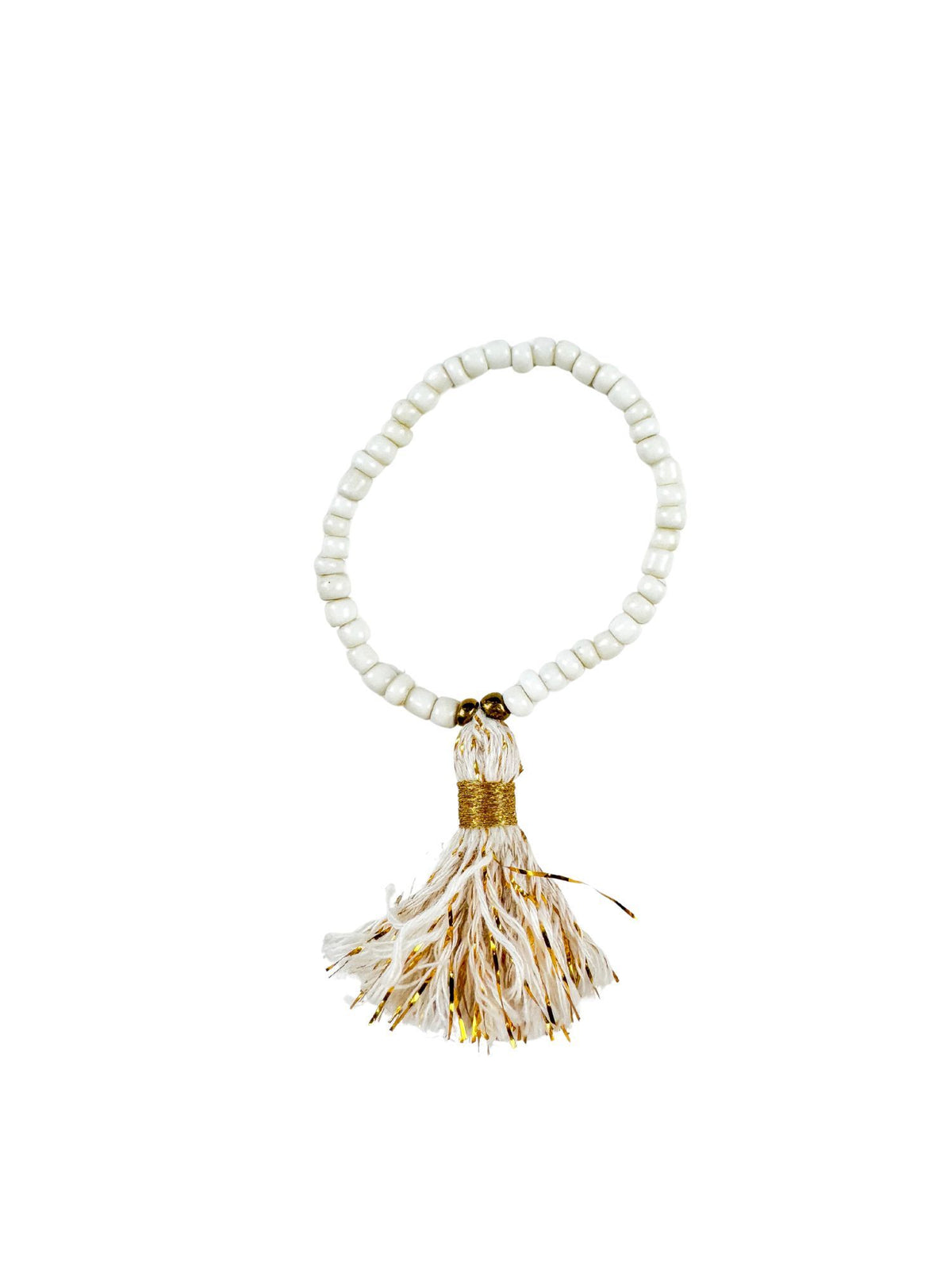 Kids Bracelet | Cream Tassel | Final Sale