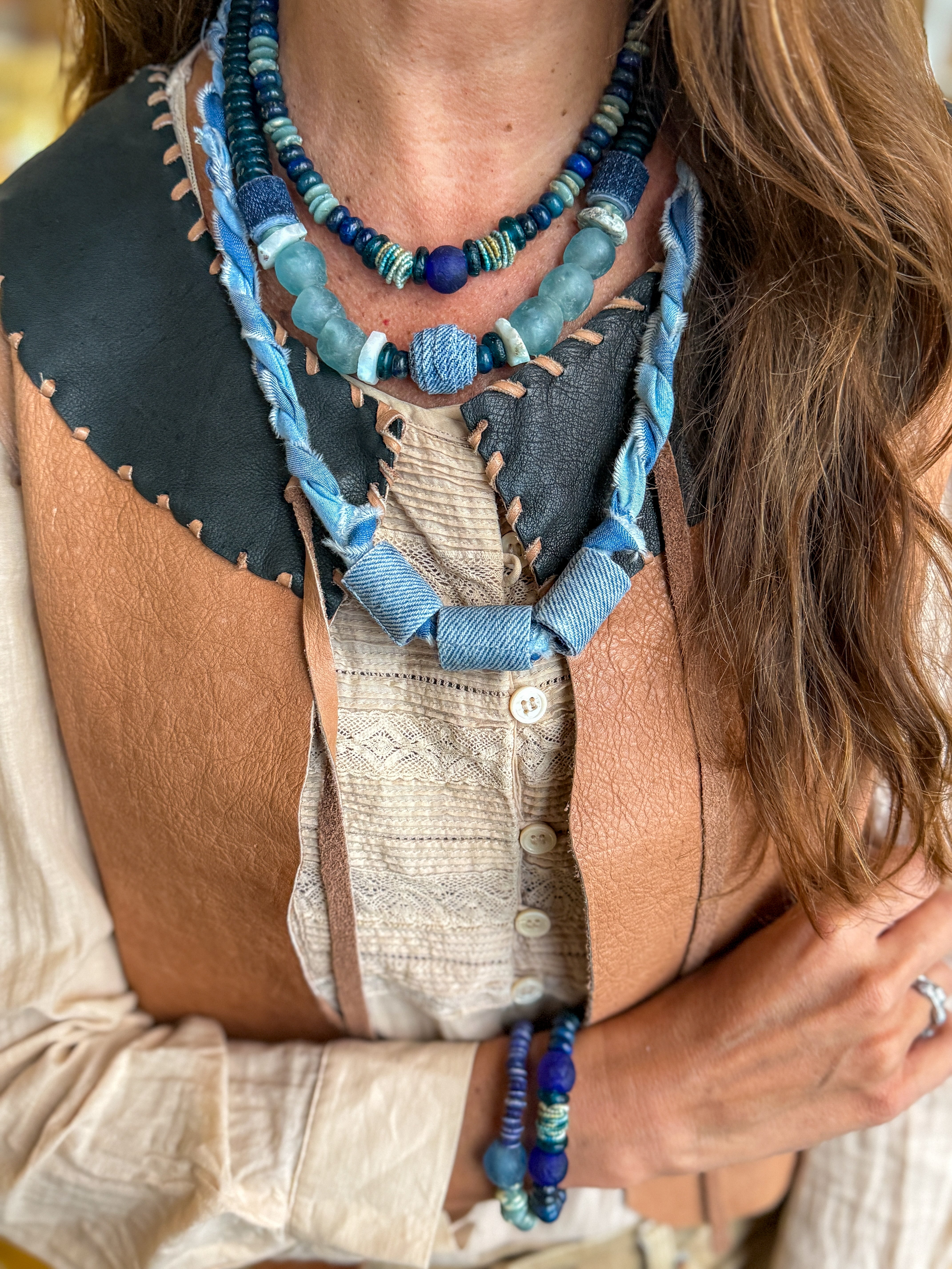 Tribal Stack Bracelet | Denim