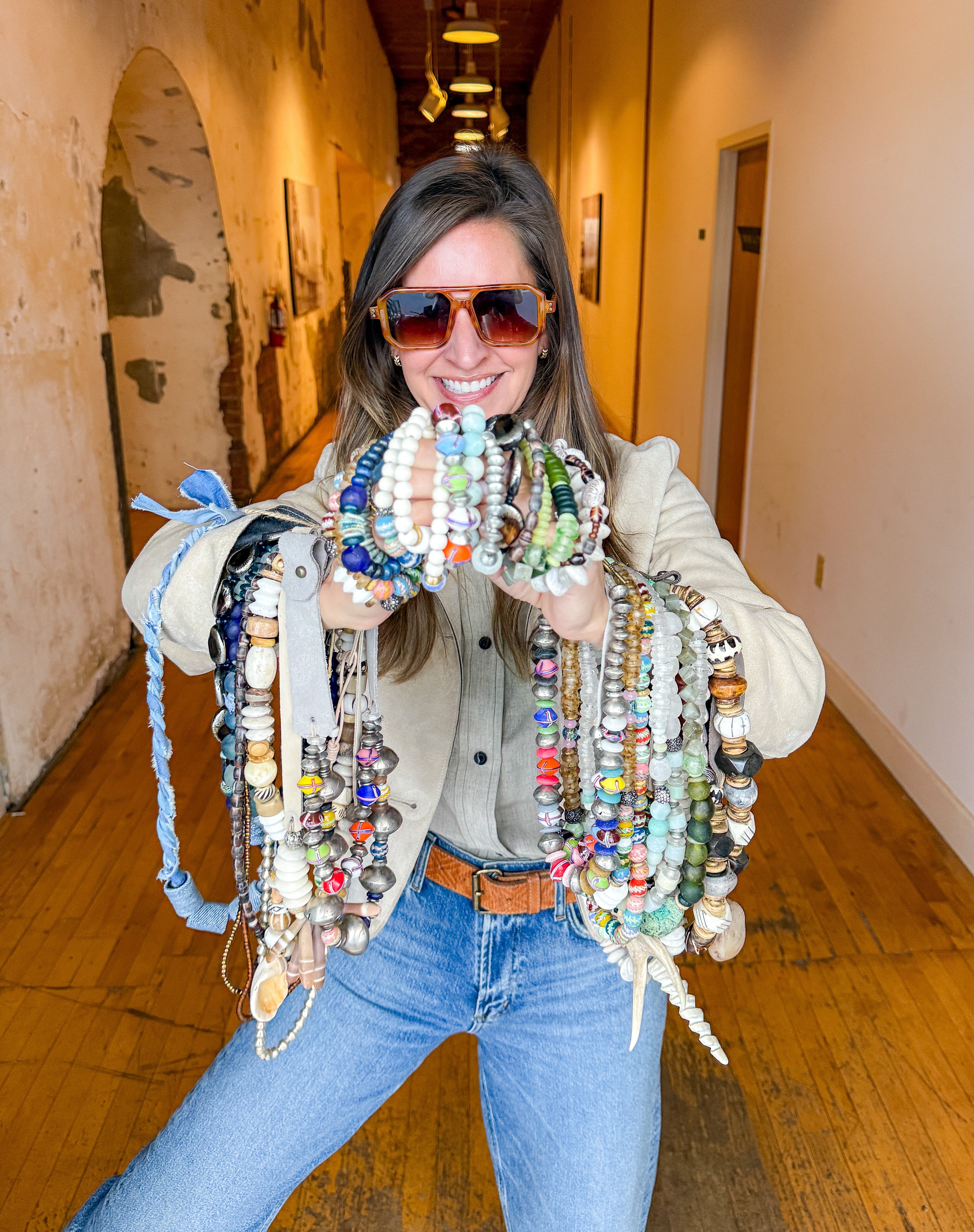 Tribal Stack Bracelet | Denim