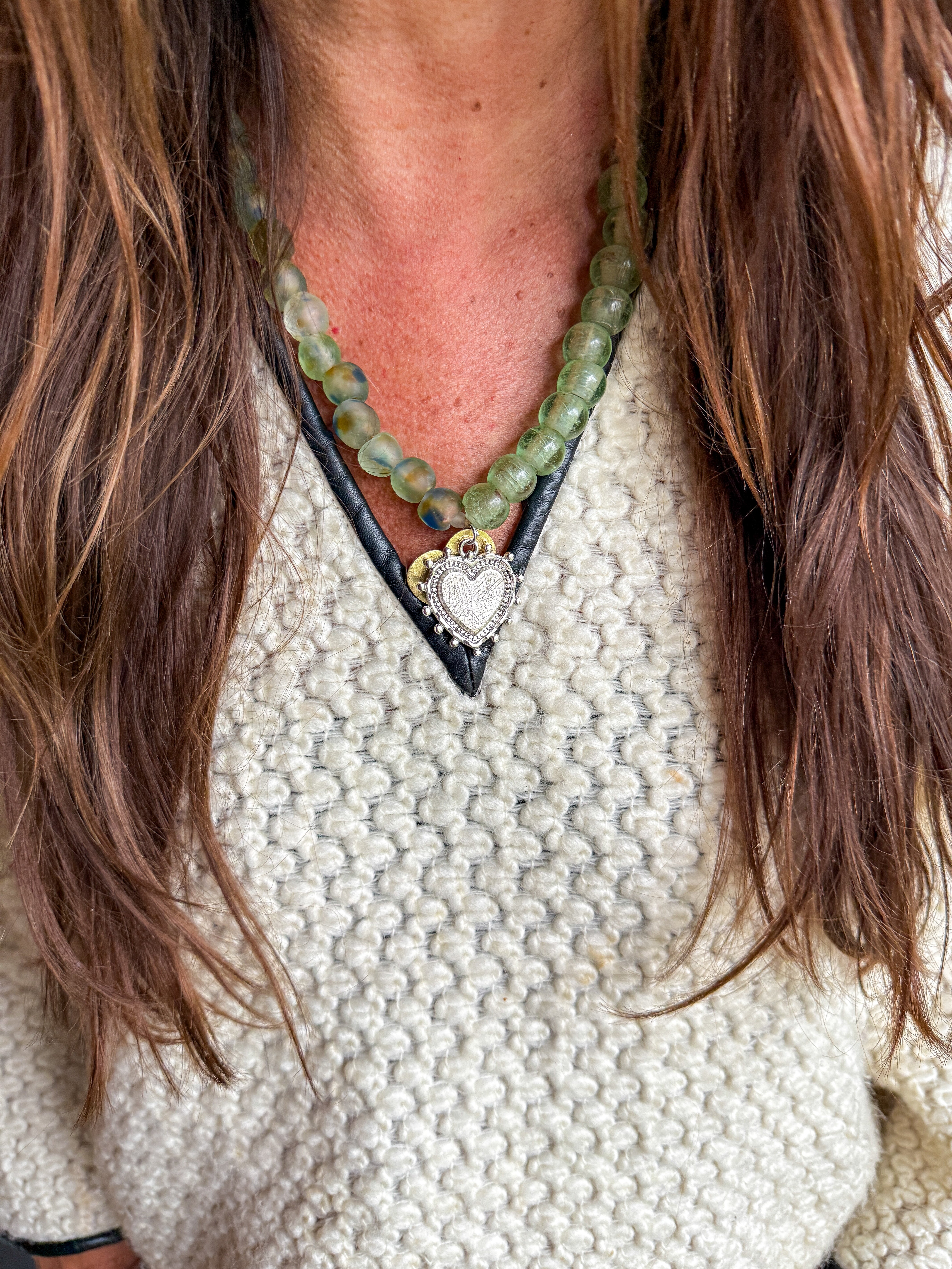 Heart Pendant Necklace | Earth