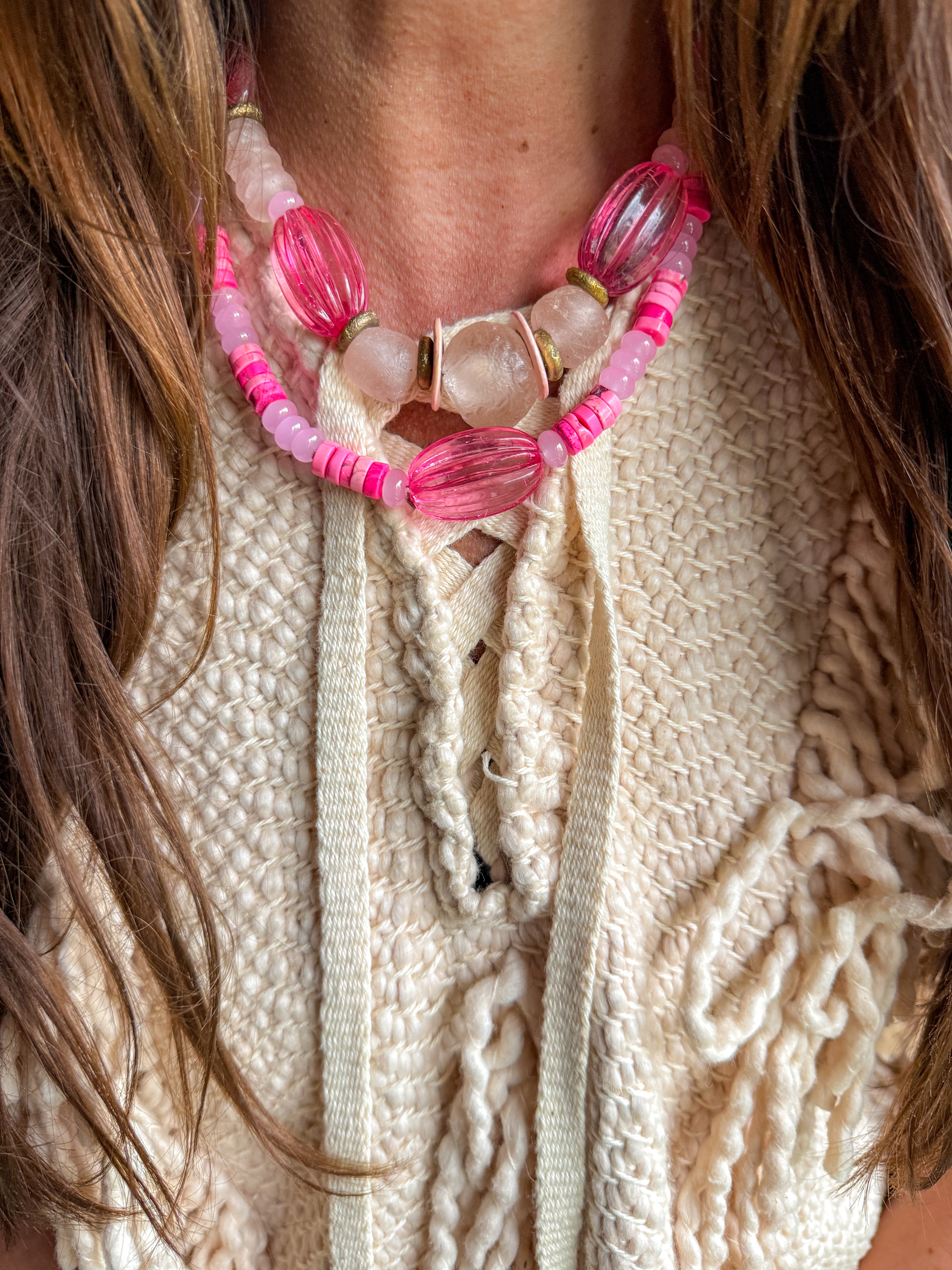 Classic Necklace | Hot Pink