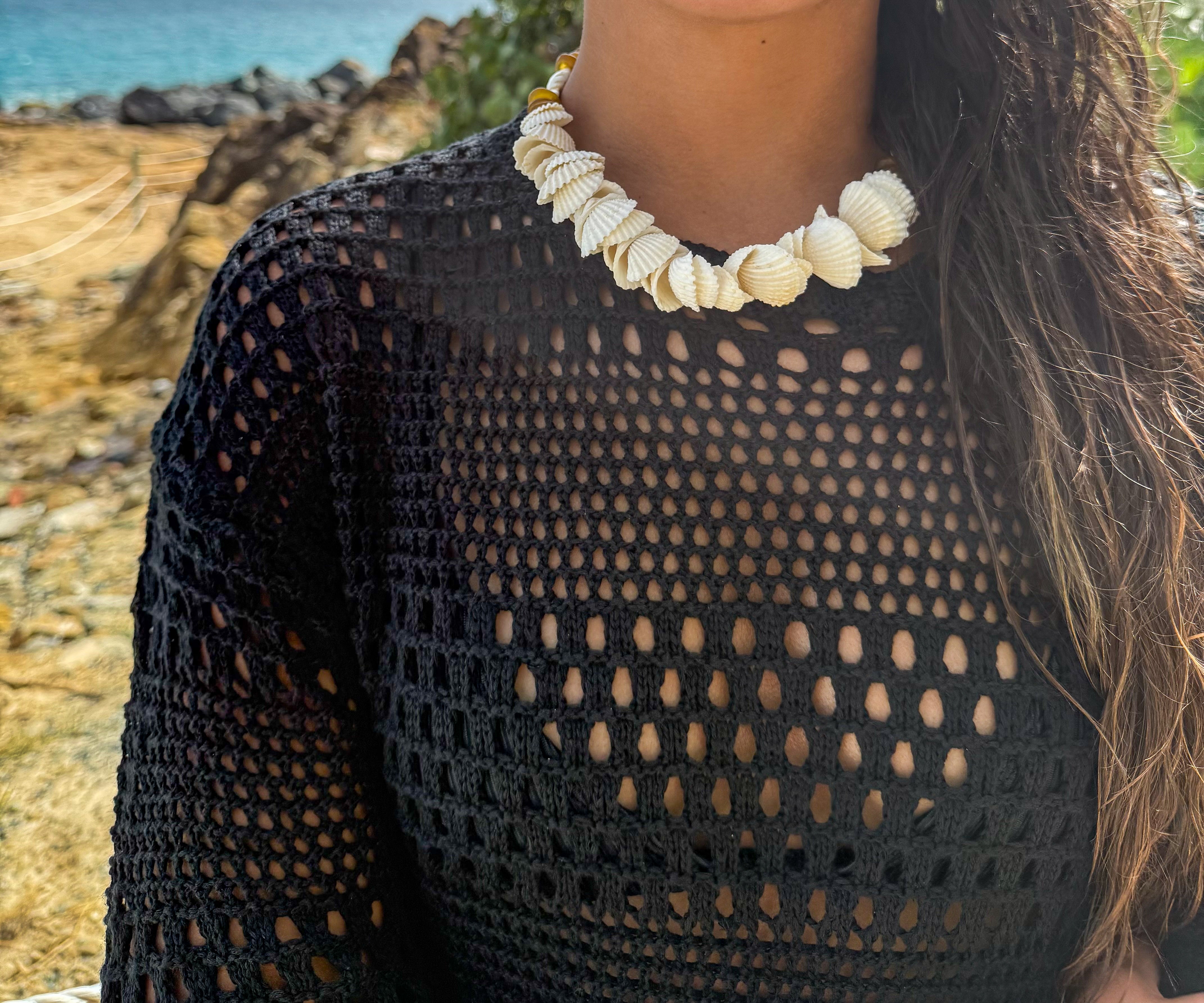 Stacked Shell Necklace | Neutral