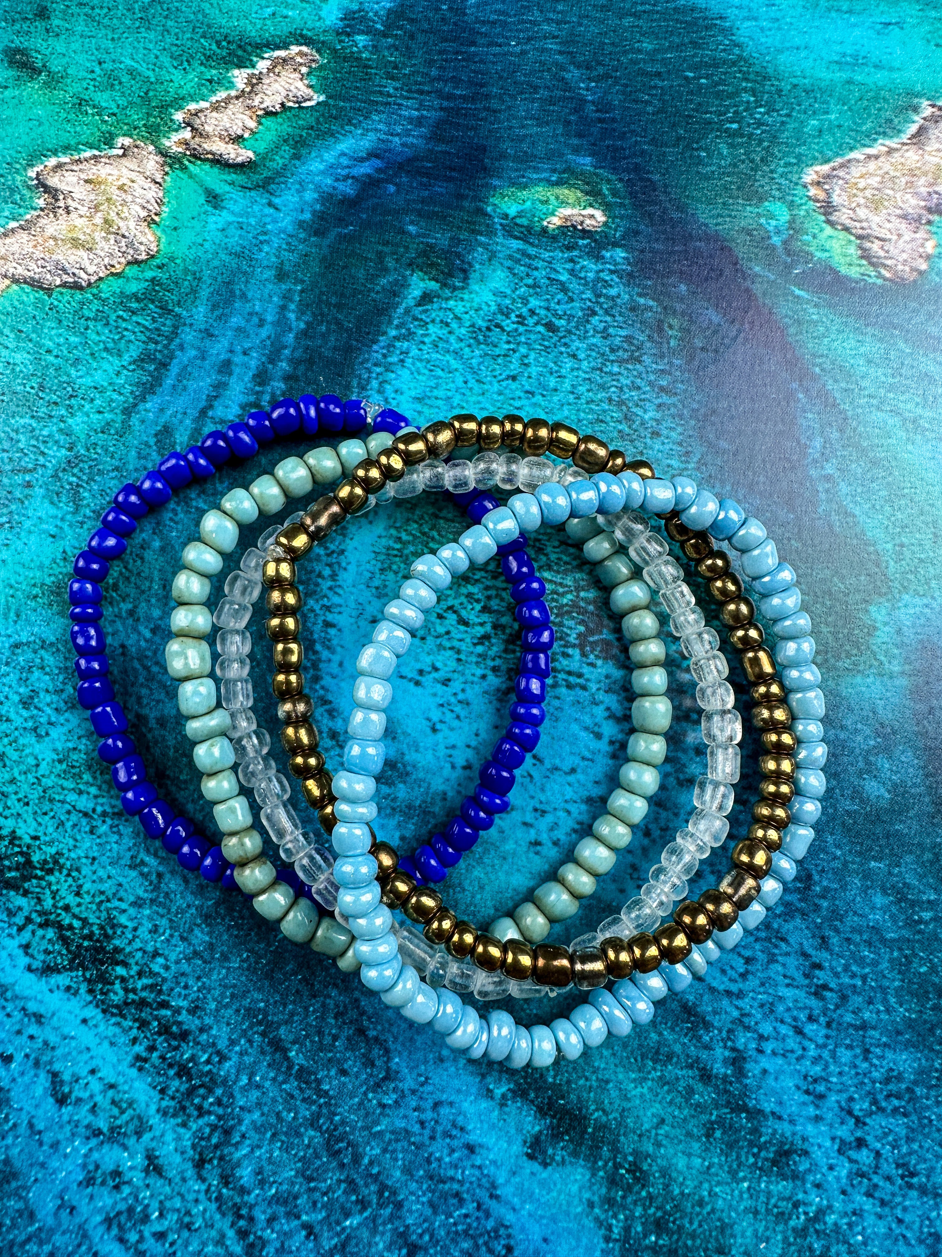 Simple Seed Bracelet Set | Maldives