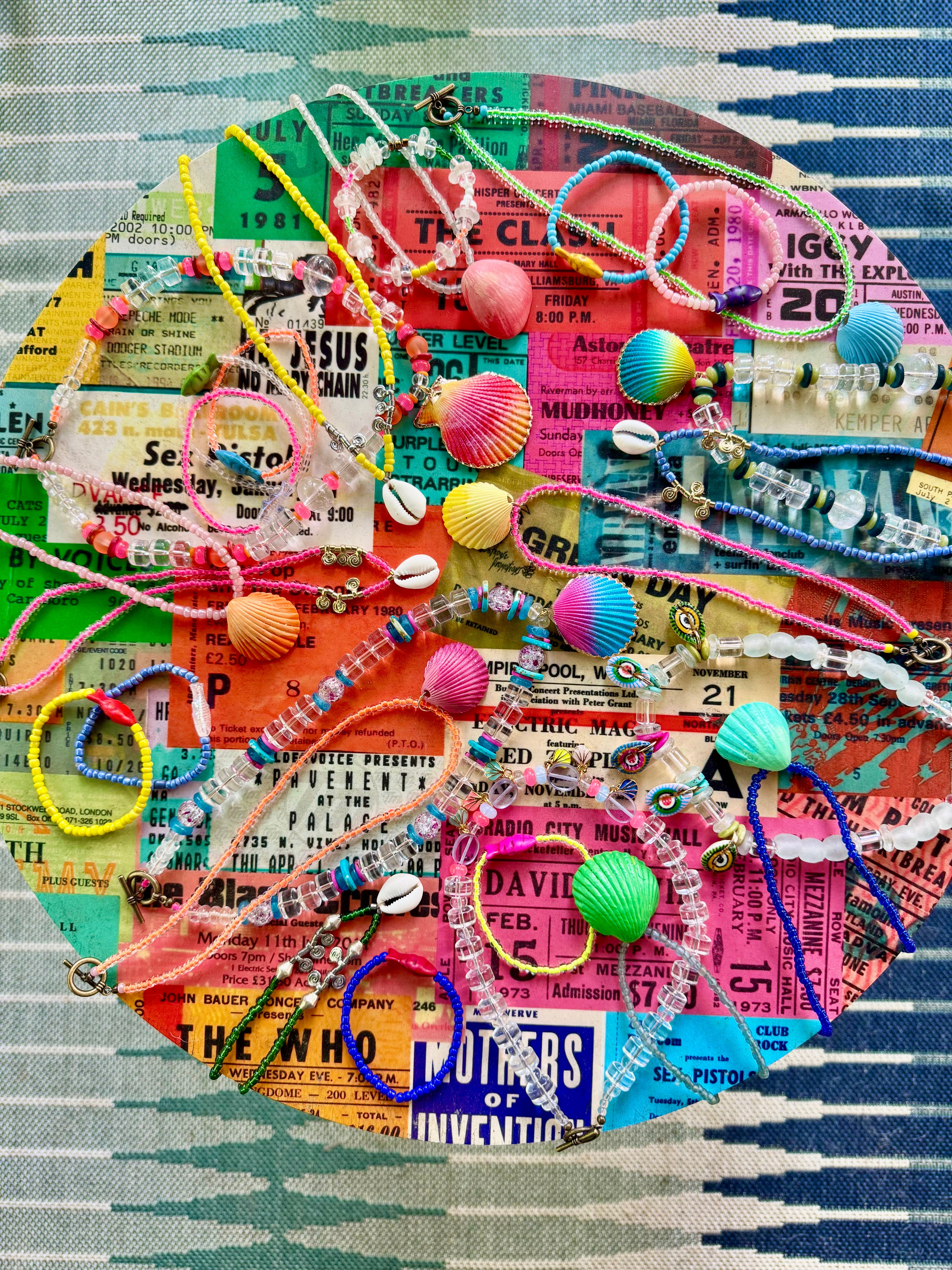 Seed Cowrie Necklace | Yellow