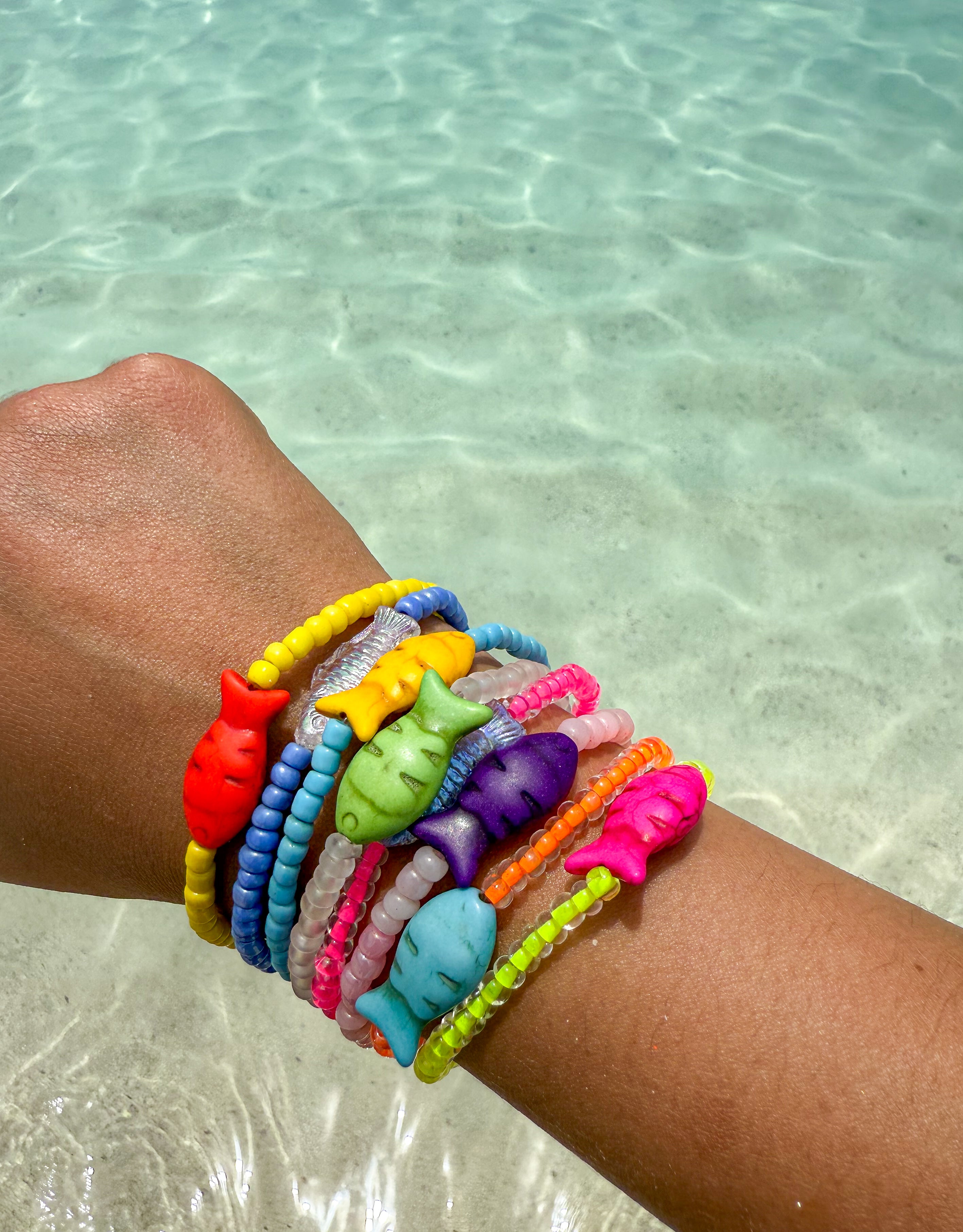 Simple Seed Bracelet | Mist Fish