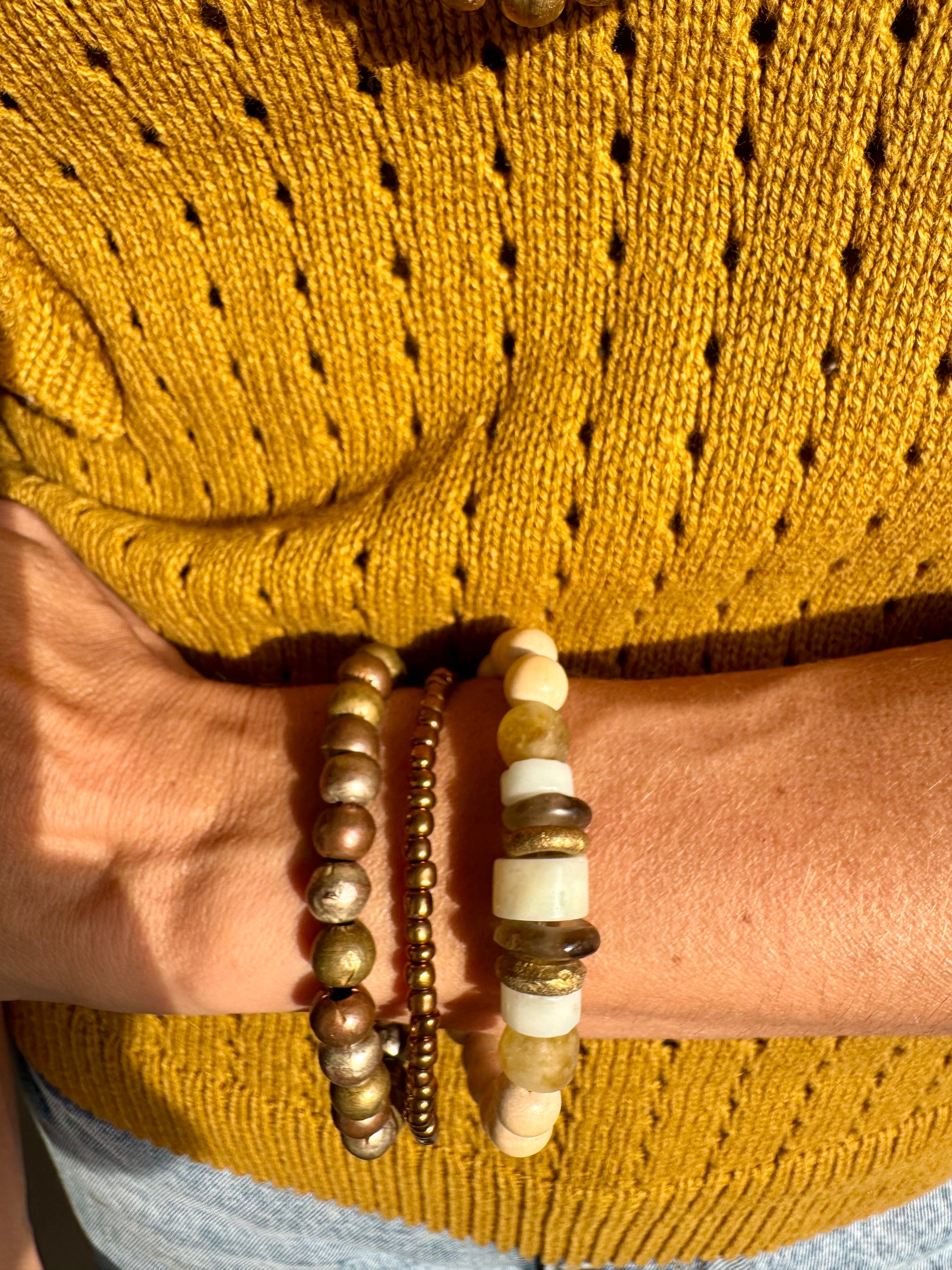 Single Stack Bracelet | Sea Glass