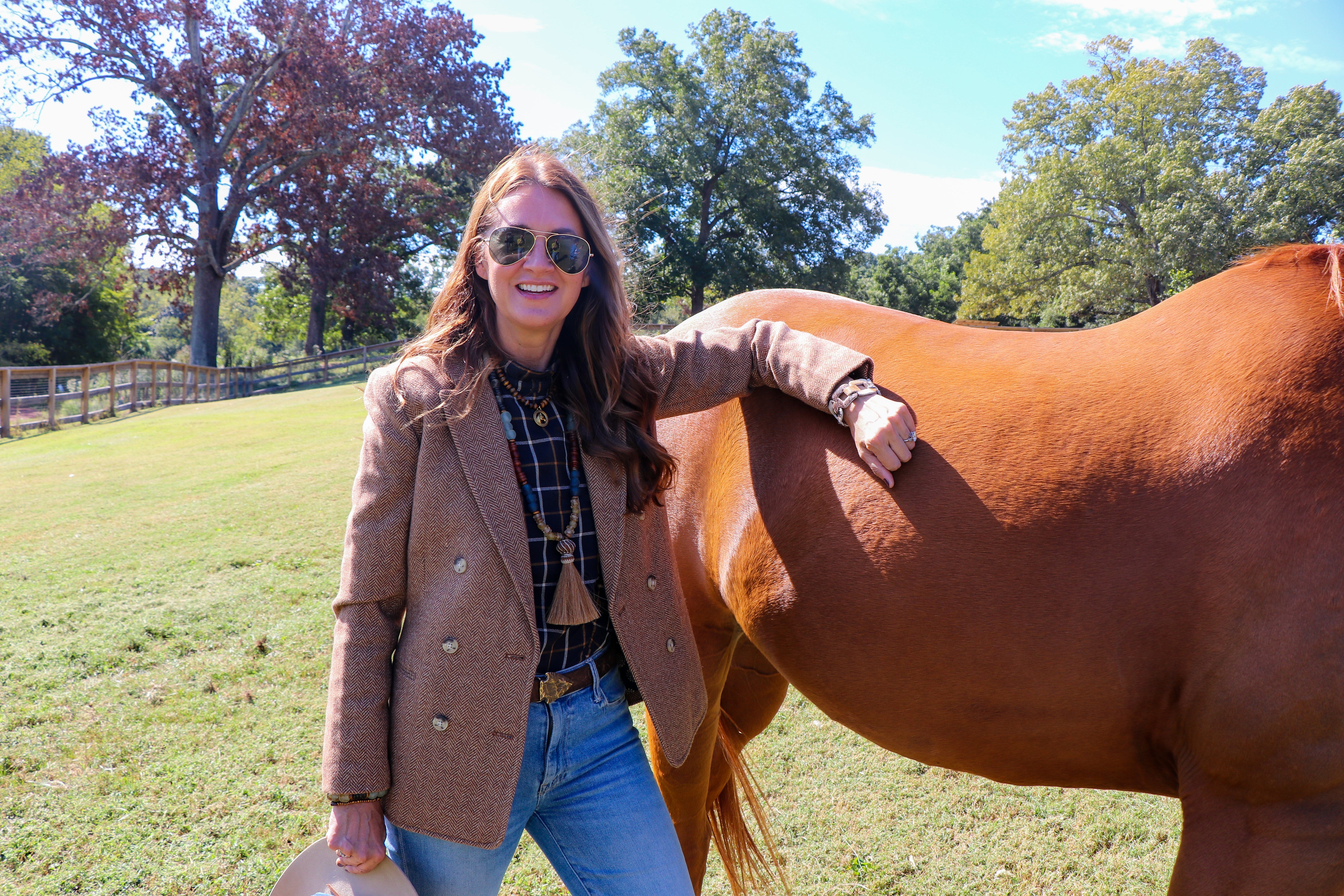 Slim Horse Hair Necklace | Brown Equestrian