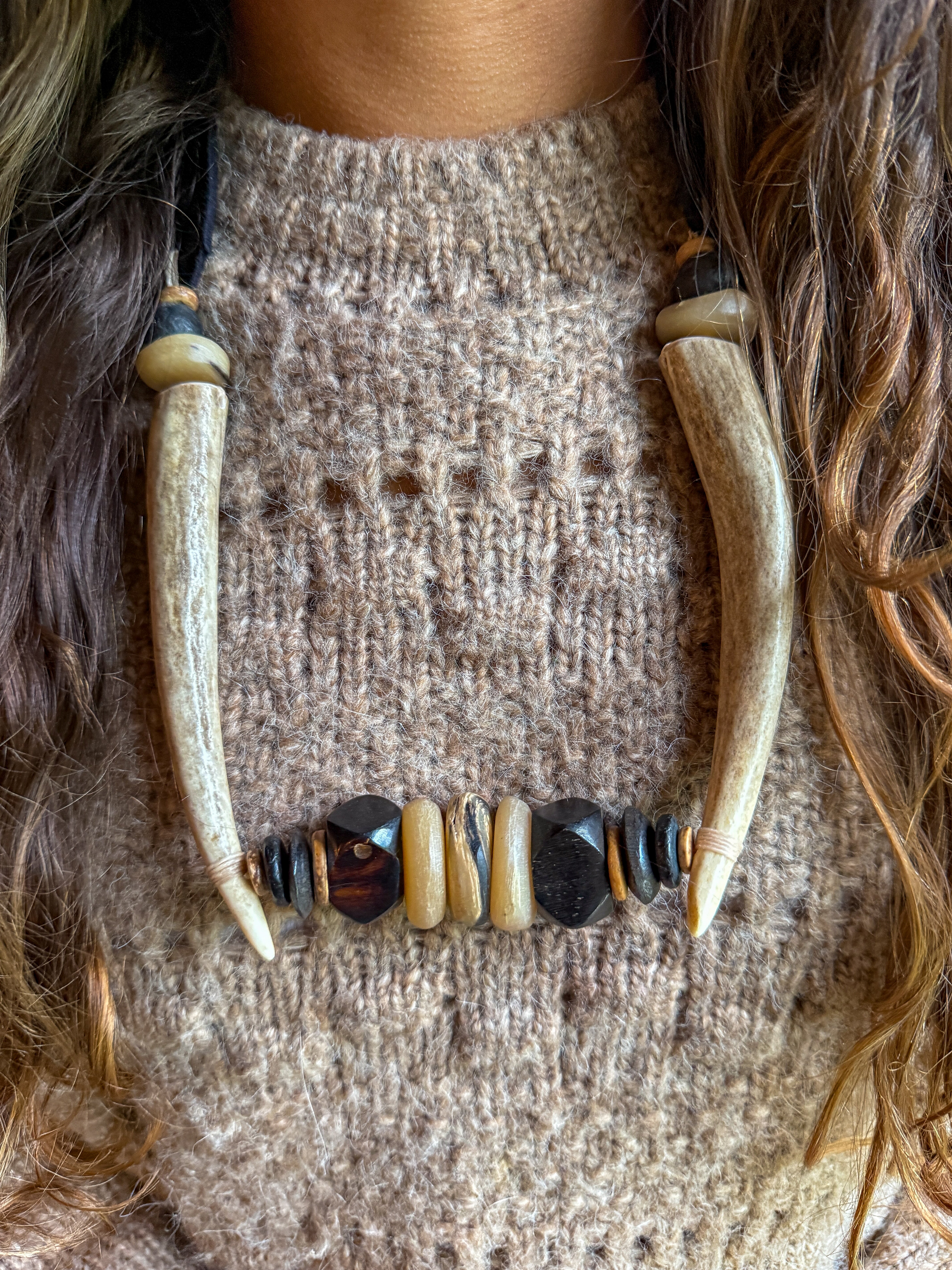 Tribal Collar Necklace | Redwood