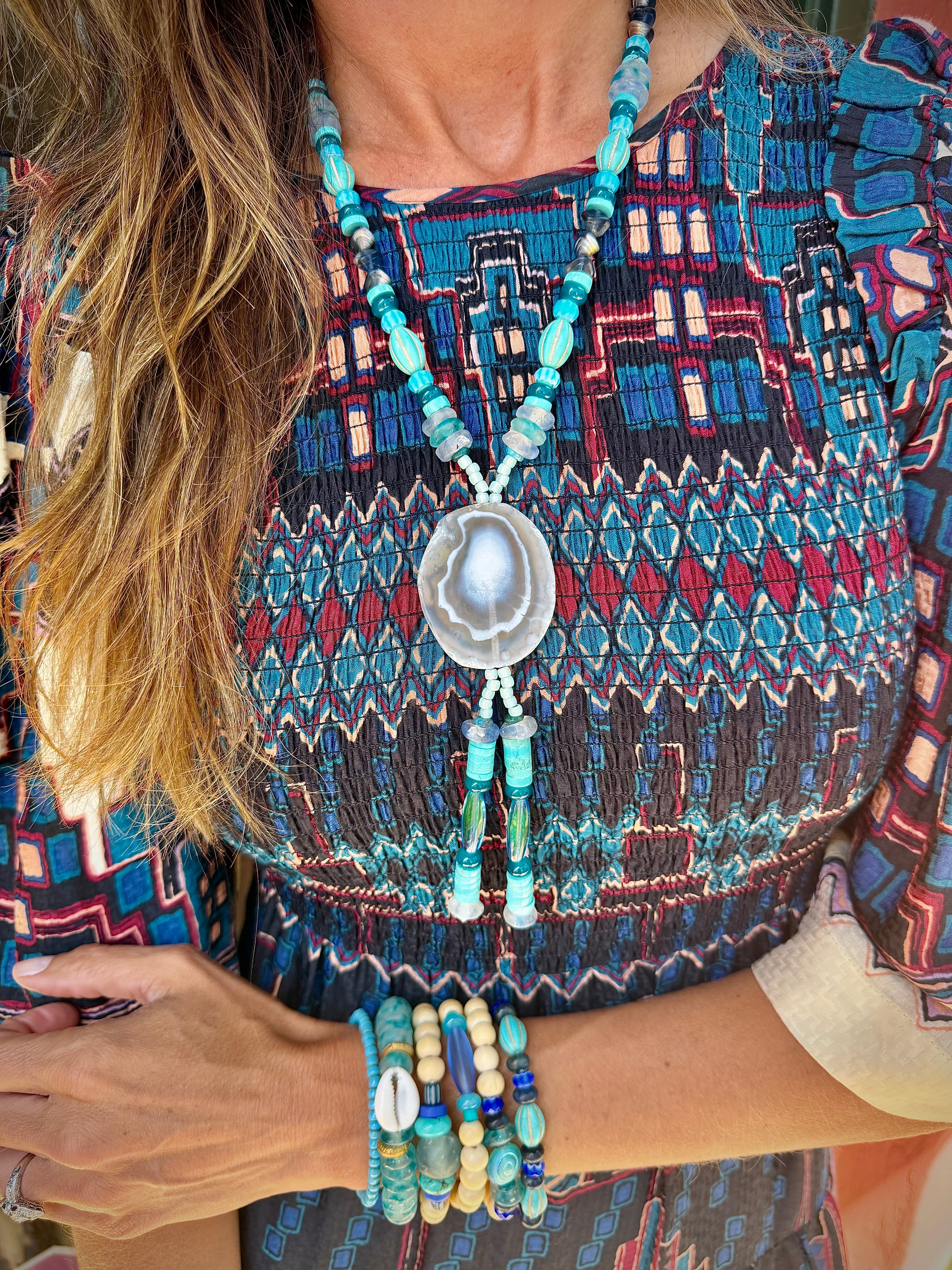 Lariat Necklace | Mixed Seabreeze