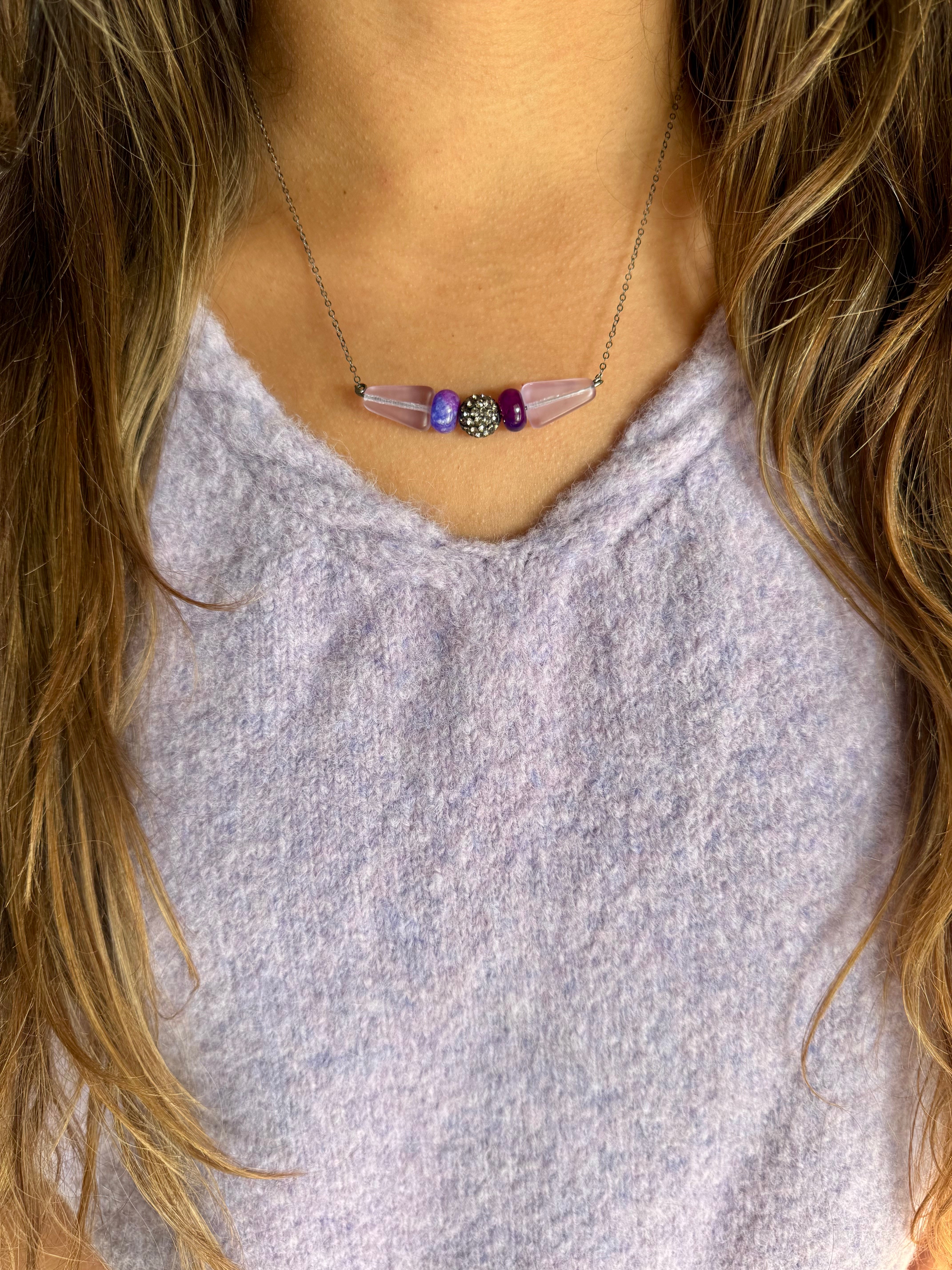 Simple Chain Necklace | Lilac