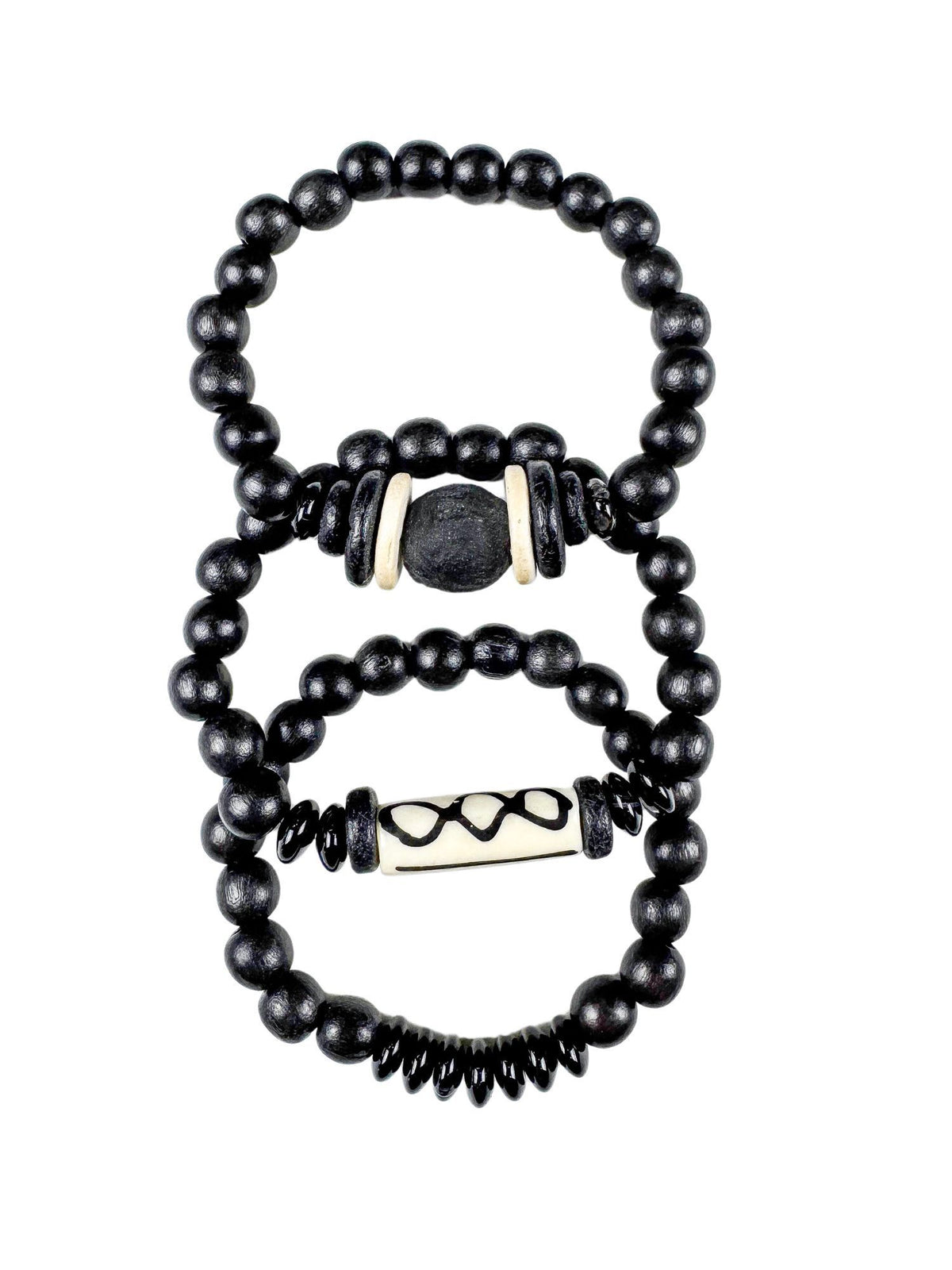 Trio Stack Bracelet Set | Domino | Final Sale
