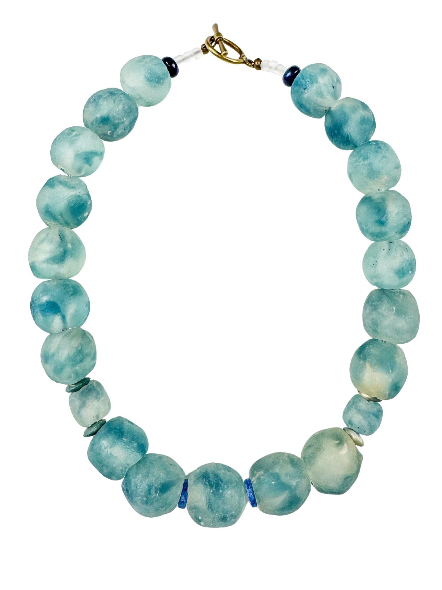 Classic Glass Necklace | Denim