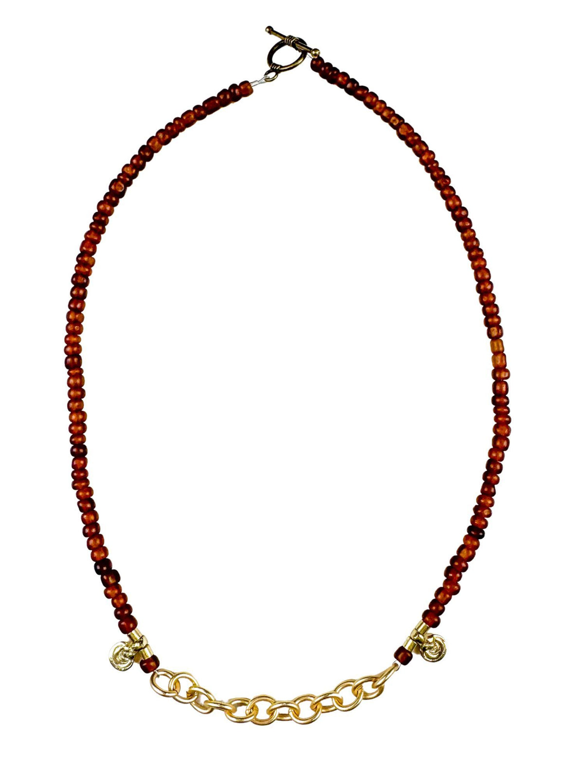Seed Chain Necklace | Brown | Final Sale