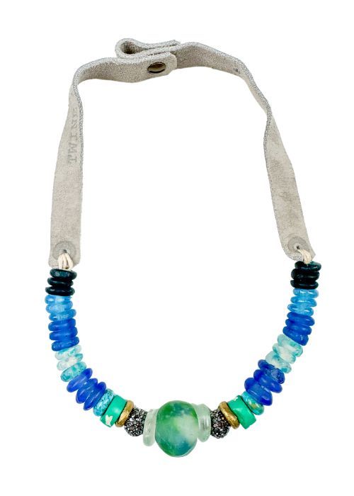 Slim Choker Necklace | Mixed Azul