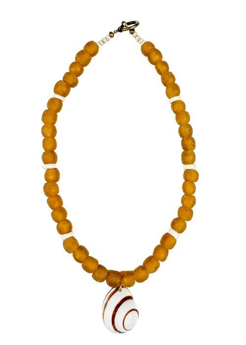 Classic Shell Necklace | Brown