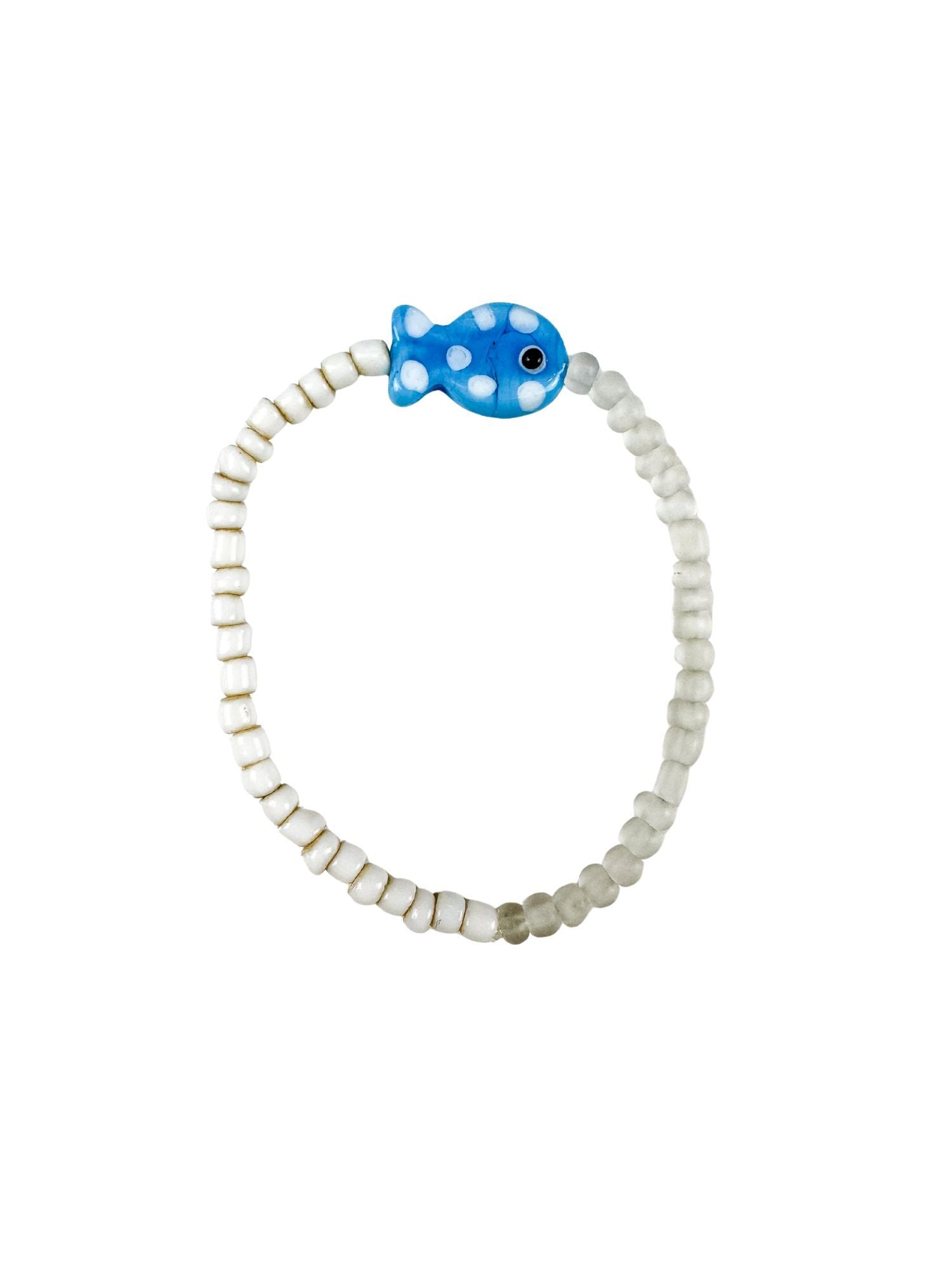 Simple Seed Bracelet | Carolina Blue Fish