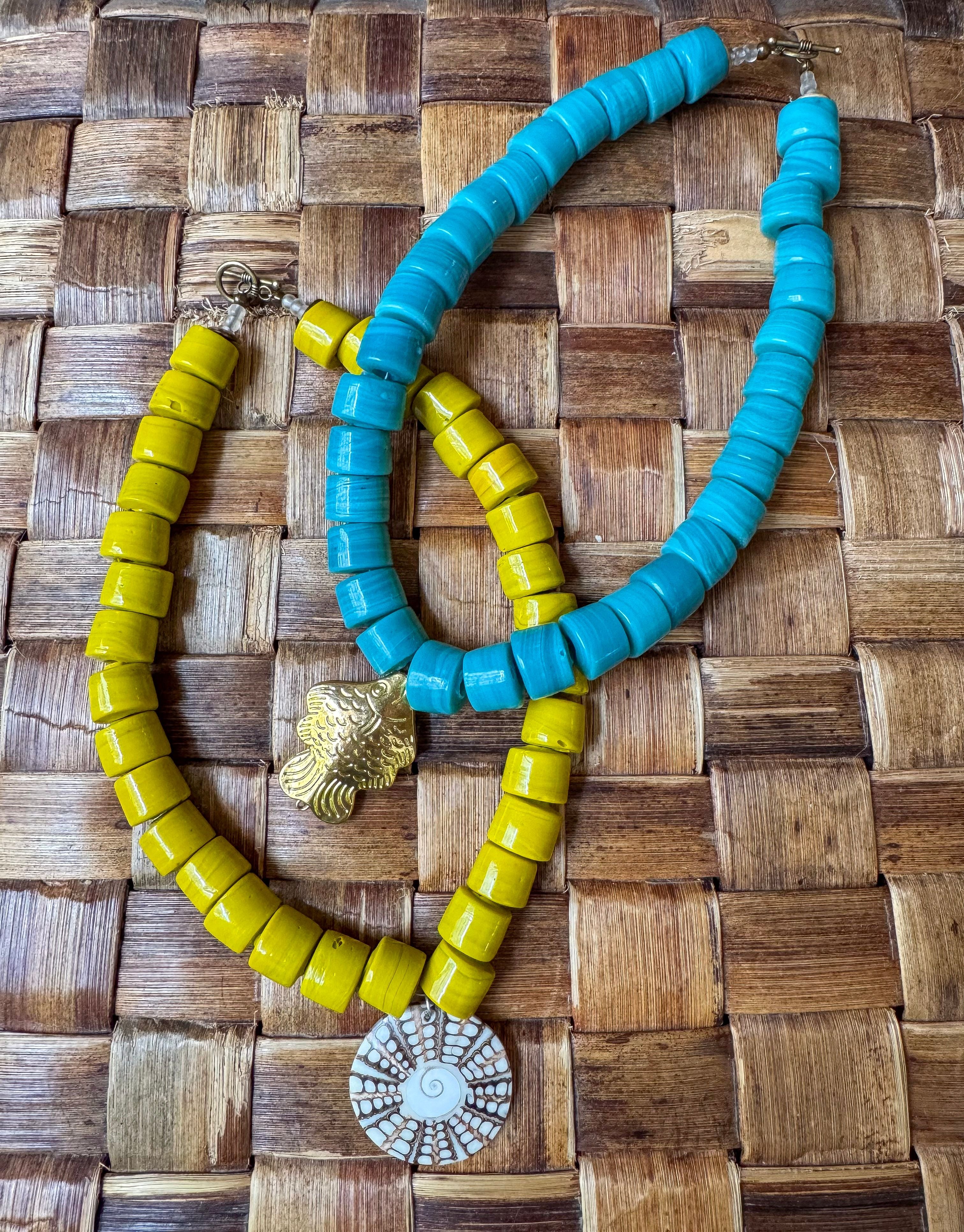 Classic Pendant Necklace | Citrine
