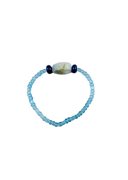 Simple Seed Bracelet | Denim