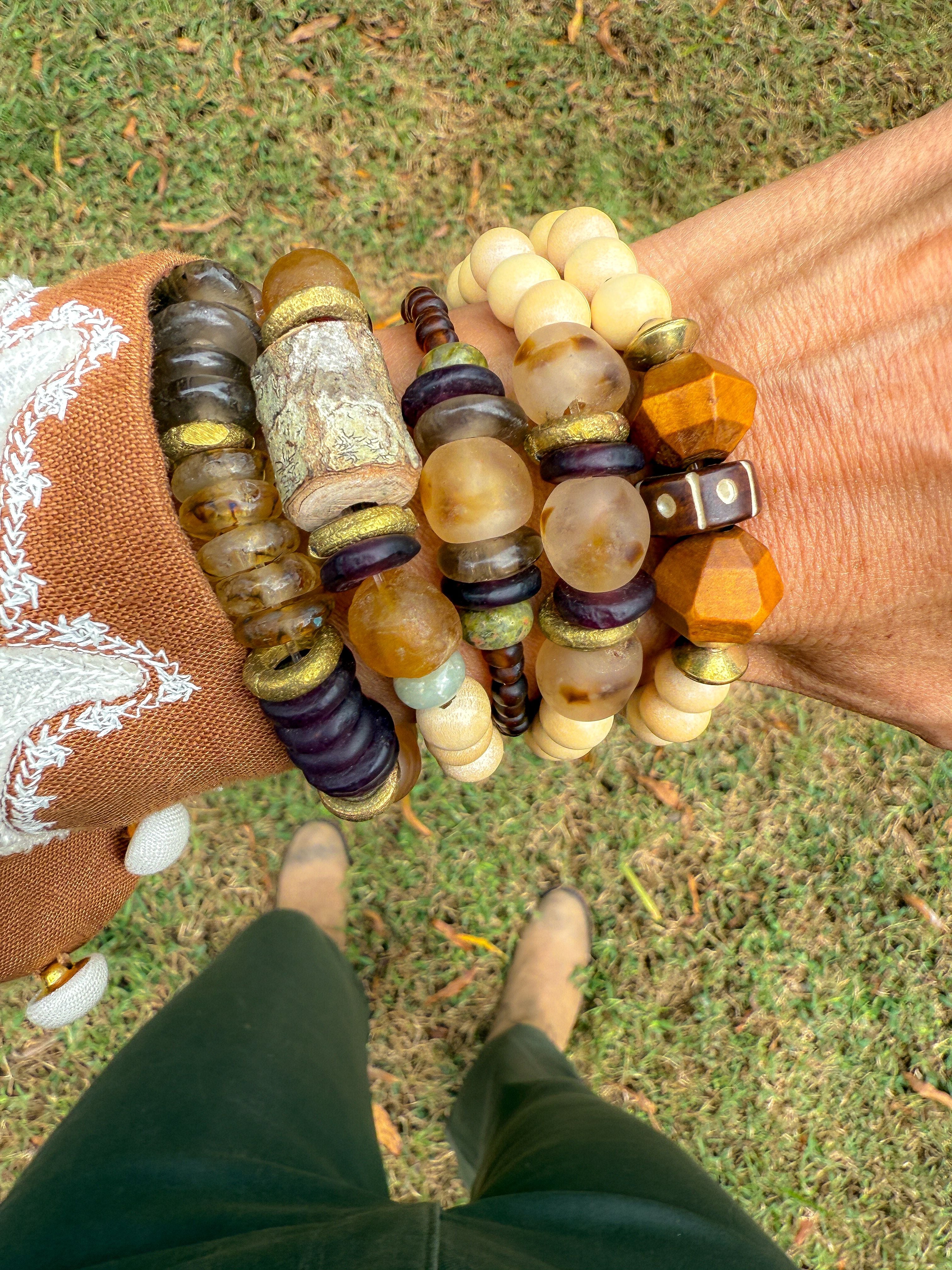 Simple Seed Bracelet | Cream Roots