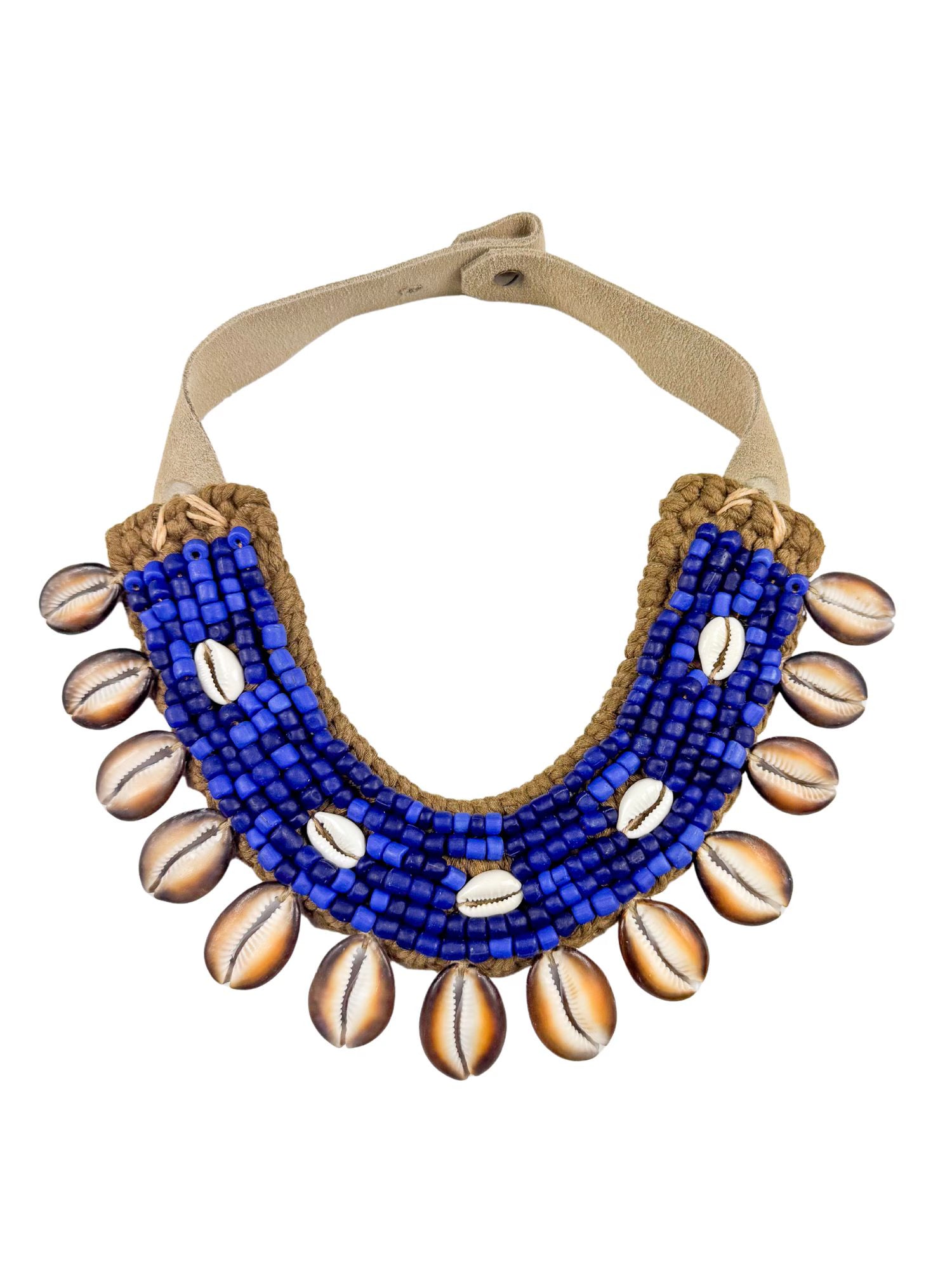 Cowrie Collar Necklace | Indigo Range