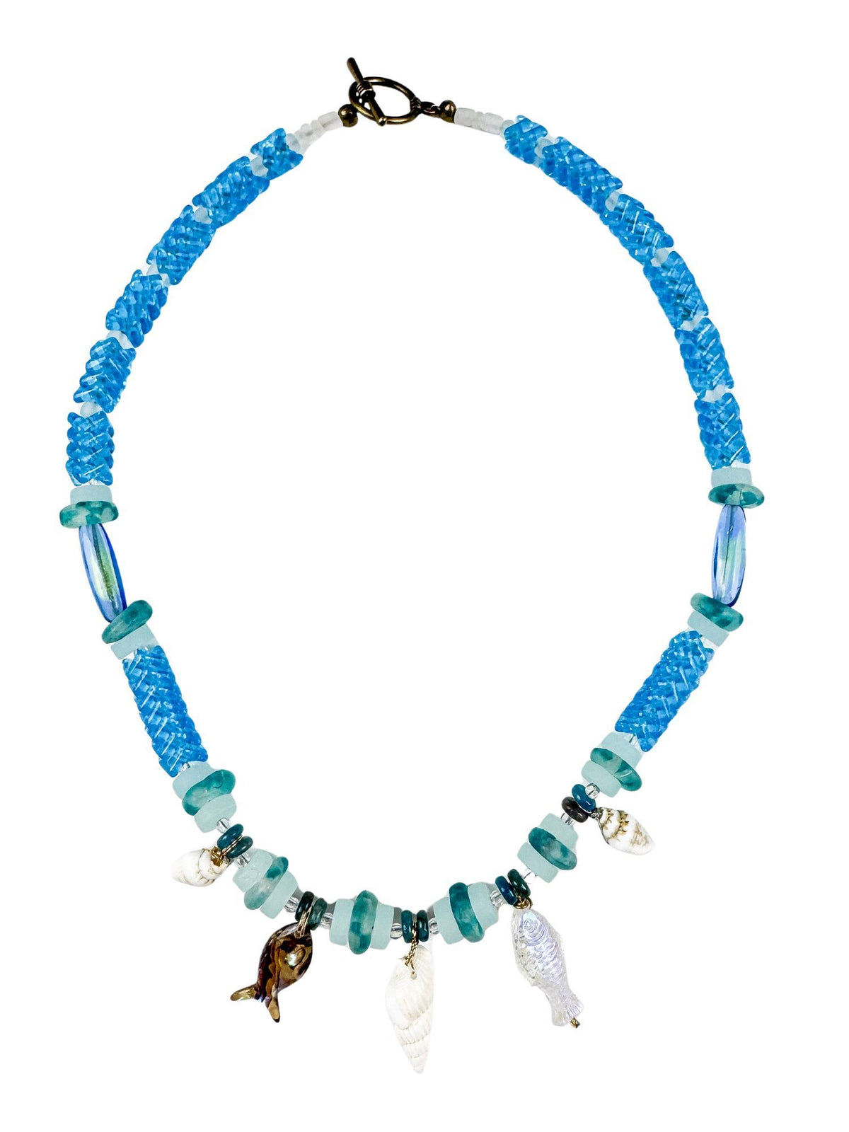 Classic Charm Necklace | Blue | Final Sale