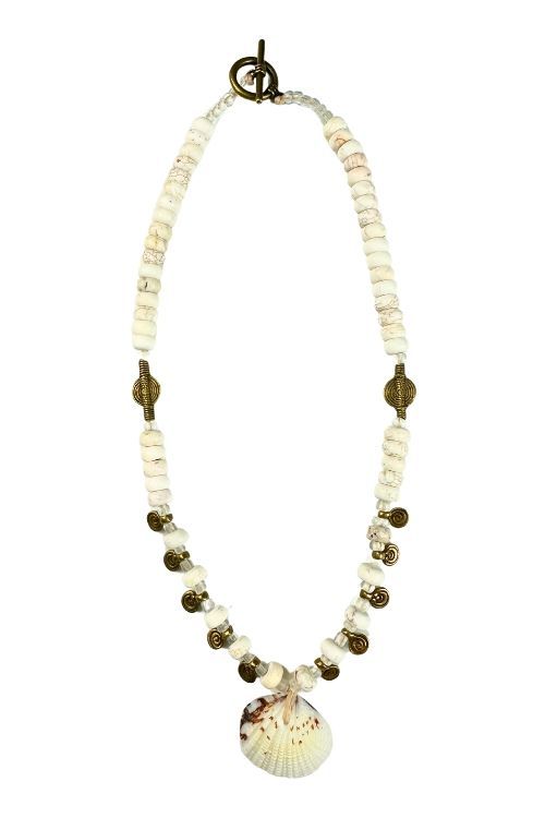 Classic Shell Necklace | White
