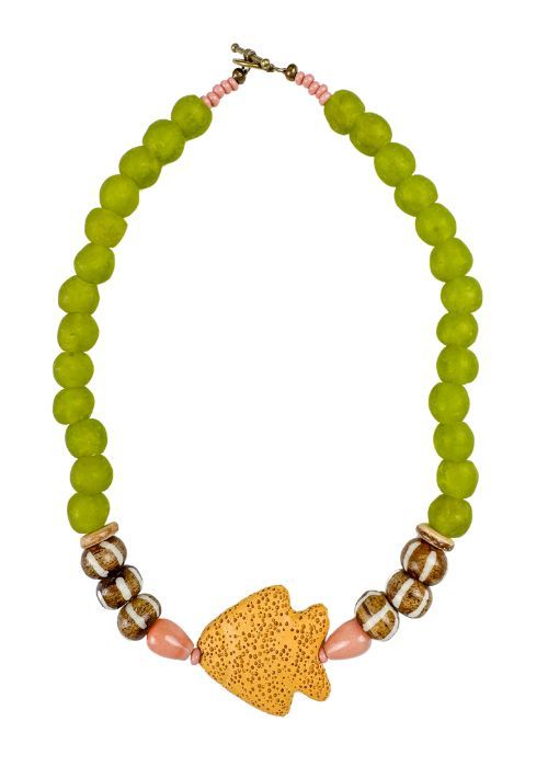 Classic Fish Necklace | Green