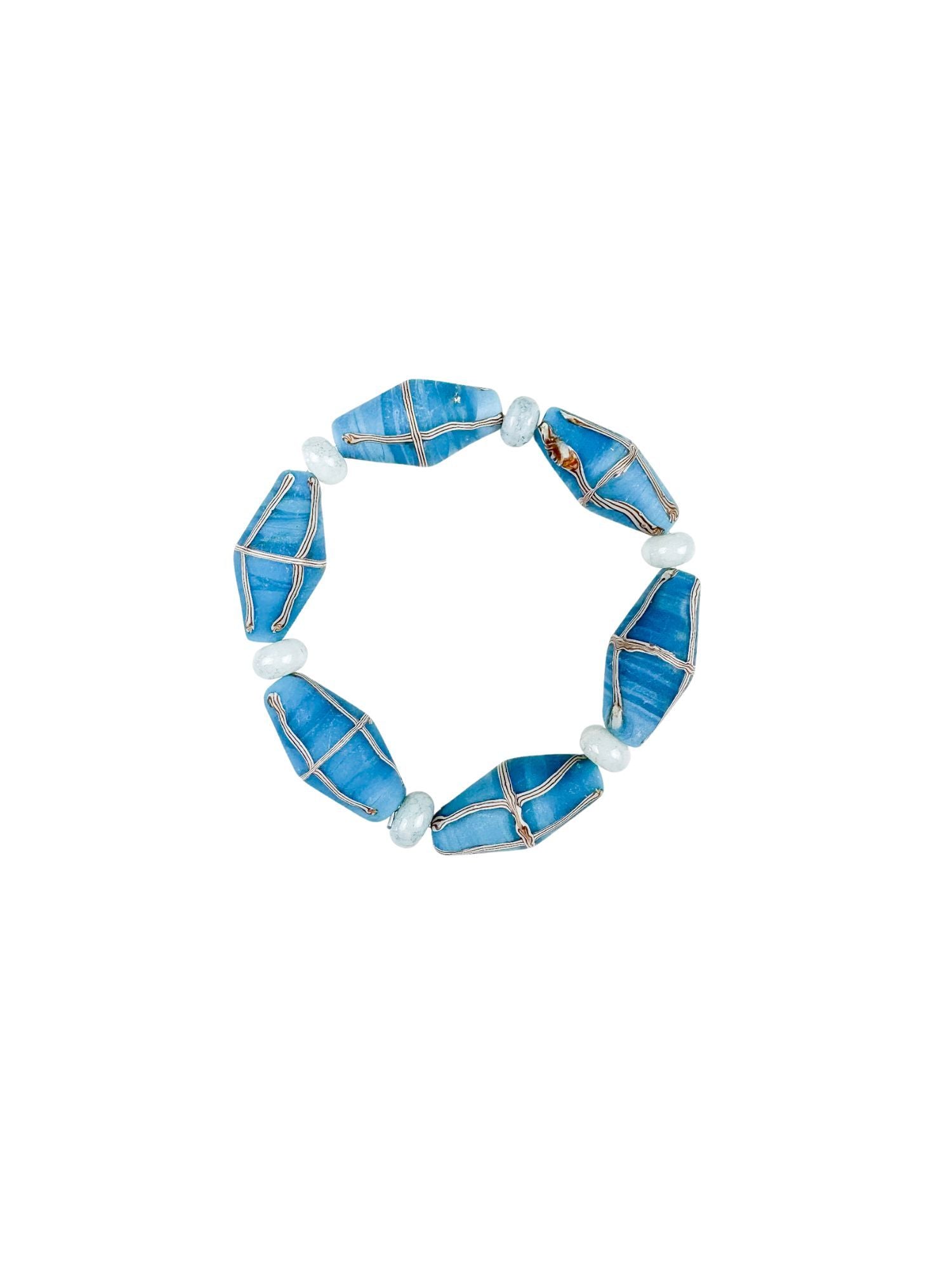 Intricate Stack Bracelet | Carolina Blue