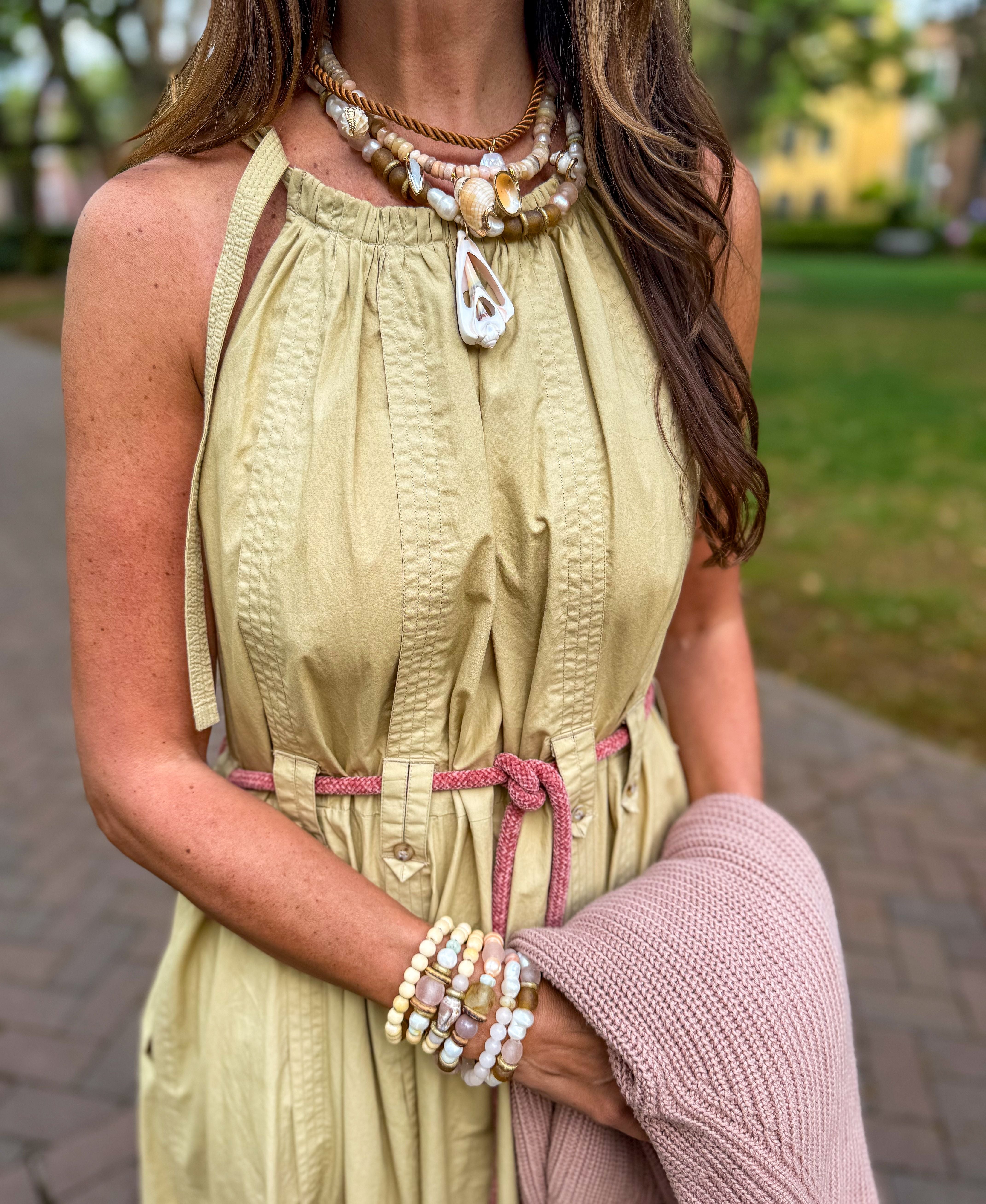 Rope Pearl Necklace | Cream