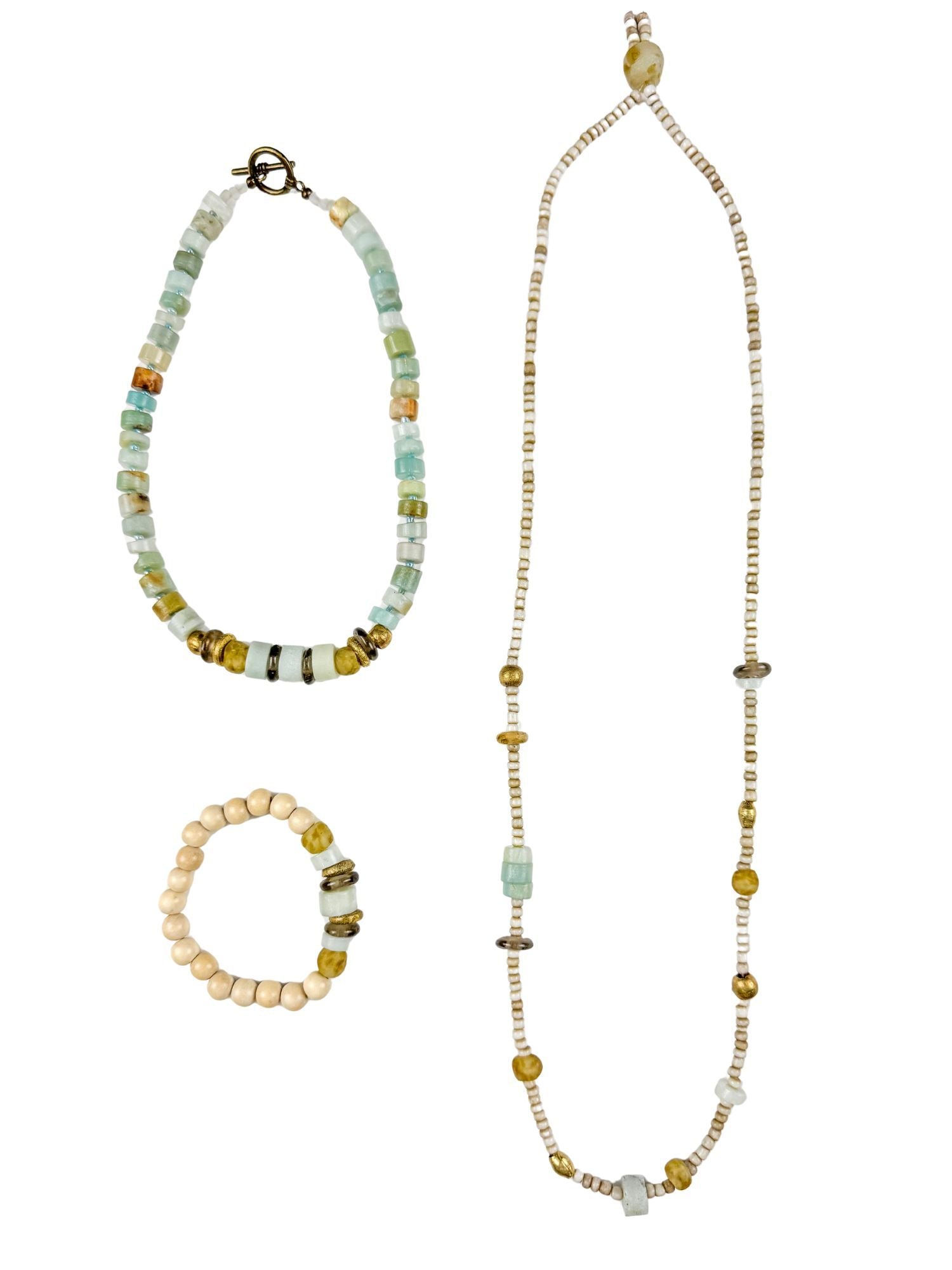 Gathered Bundle | Sea Glass