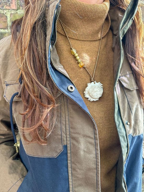 Cord Pendant Necklace | Brown Trout