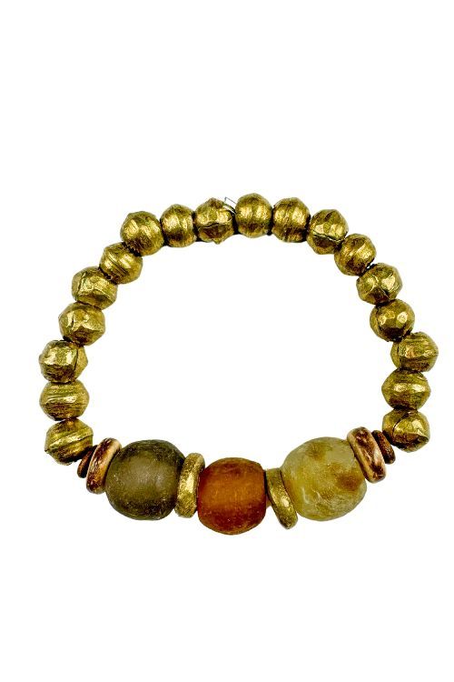 Metal Stack Bracelet | Brown Trout