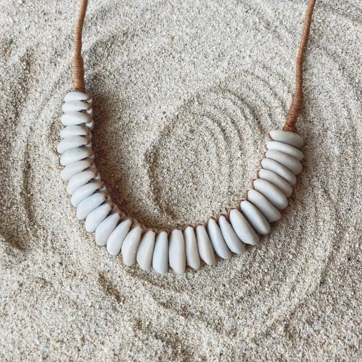 Cord Cowrie Necklace